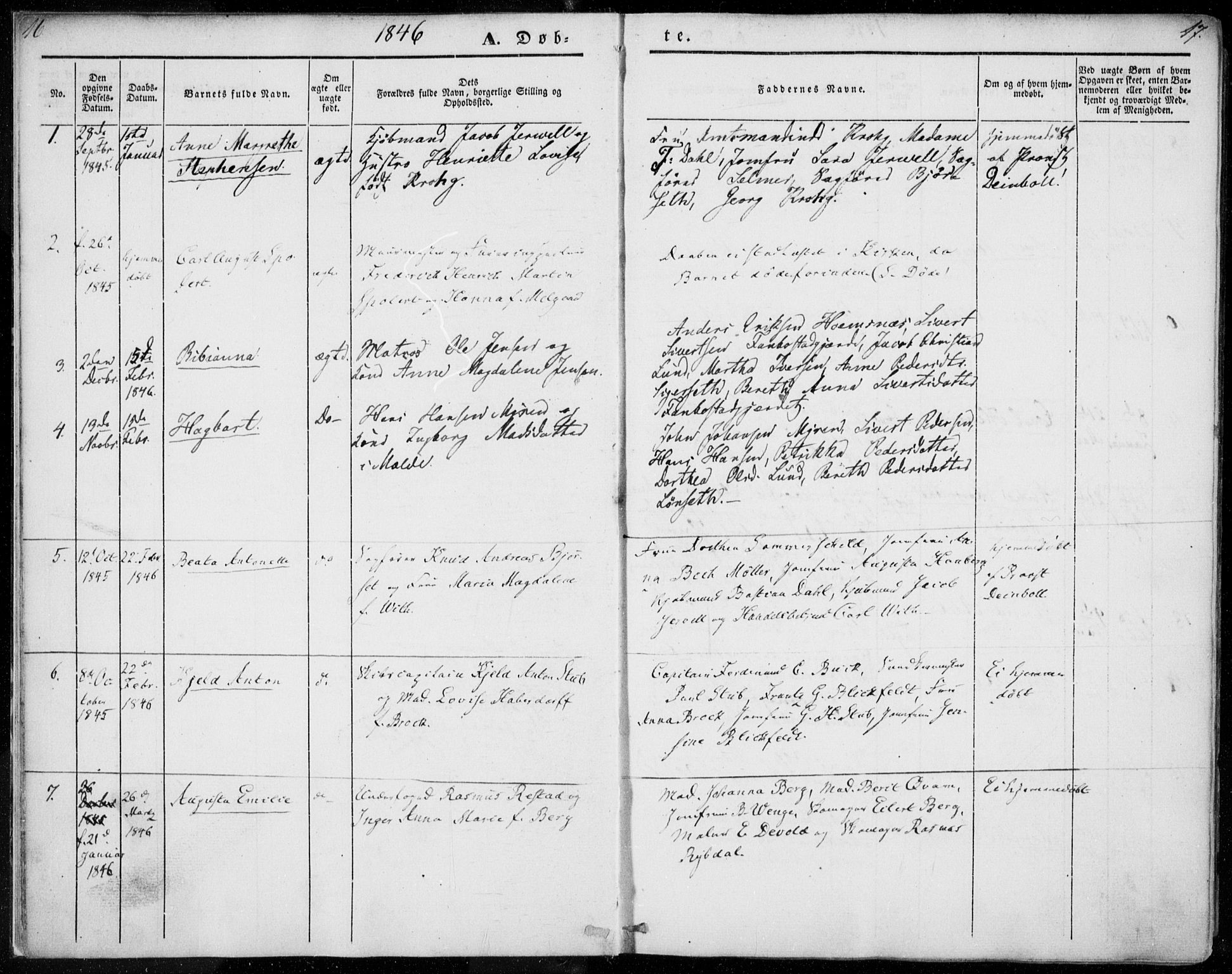 Ministerialprotokoller, klokkerbøker og fødselsregistre - Møre og Romsdal, SAT/A-1454/558/L0689: Parish register (official) no. 558A03, 1843-1872, p. 16-17