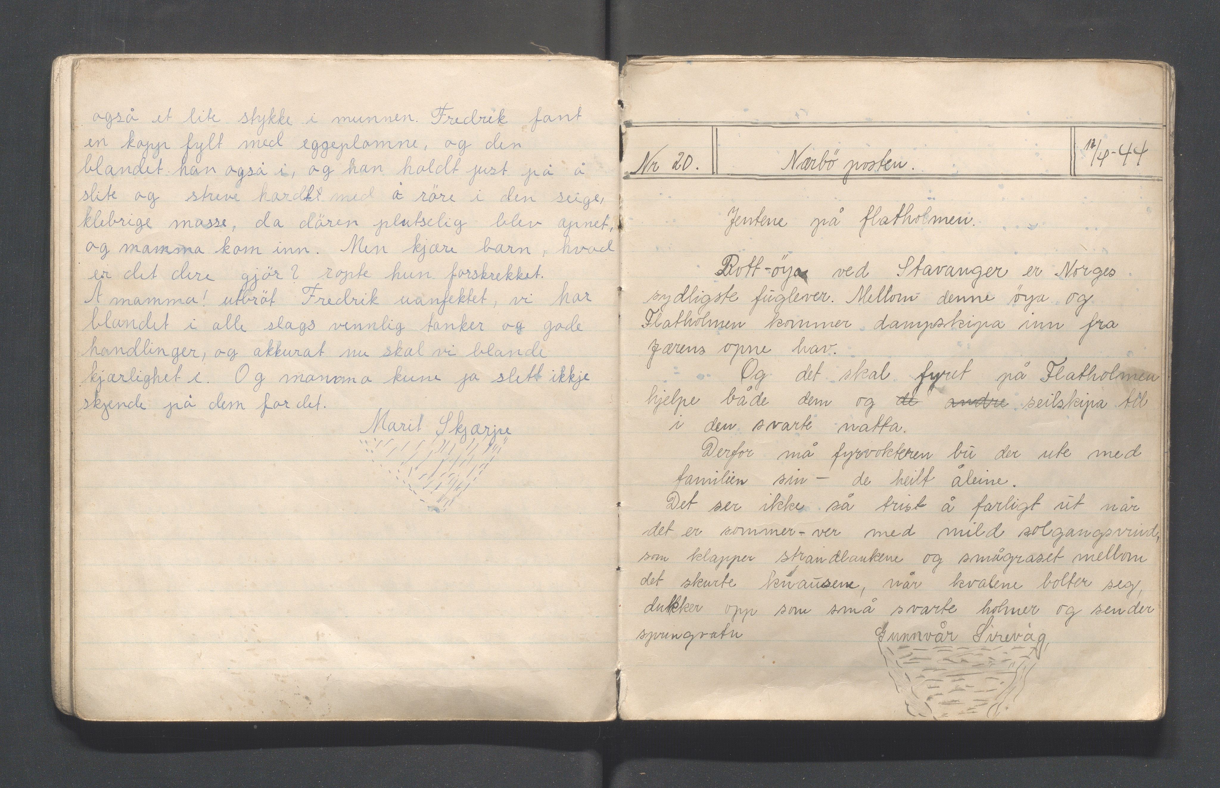 Hå kommune - PA 013 Barnelosje "Jadars Framtid" nr. 209, IKAR/K-102220/F/L0006: Nærbøposten, 1943-1949, p. 28