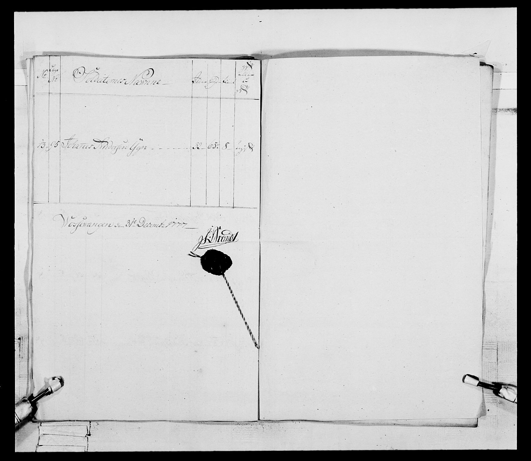 Generalitets- og kommissariatskollegiet, Det kongelige norske kommissariatskollegium, AV/RA-EA-5420/E/Eh/L0094: 2. Bergenhusiske nasjonale infanteriregiment, 1776-1779, p. 164