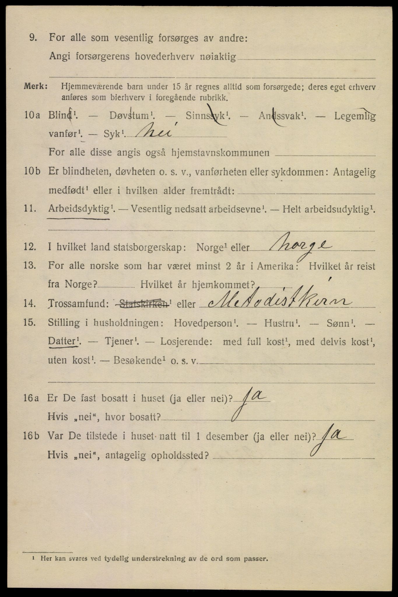 SAKO, 1920 census for Tønsberg, 1920, p. 9538