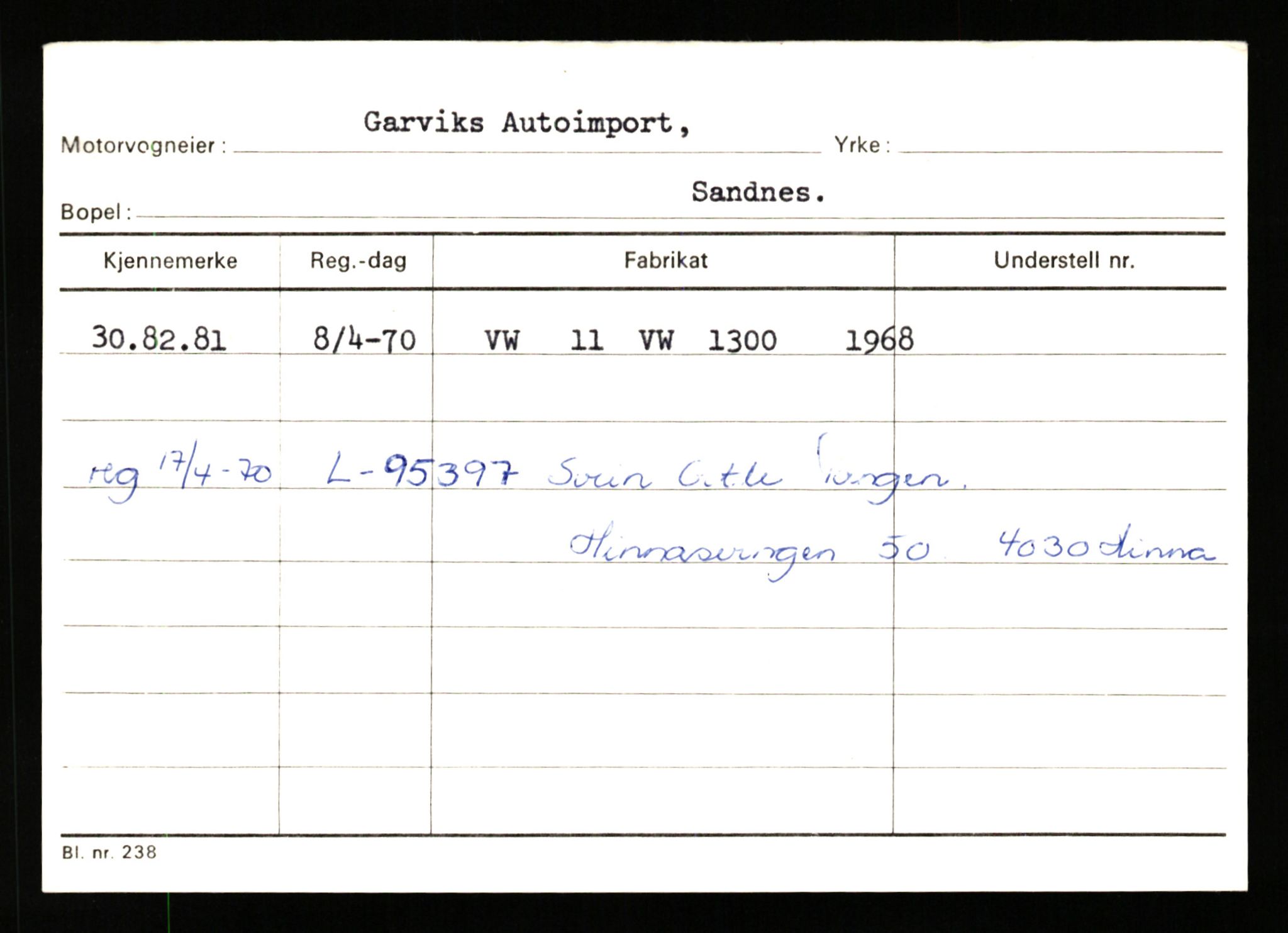 Stavanger trafikkstasjon, AV/SAST-A-101942/0/G/L0011: Registreringsnummer: 240000 - 363477, 1930-1971, p. 1603