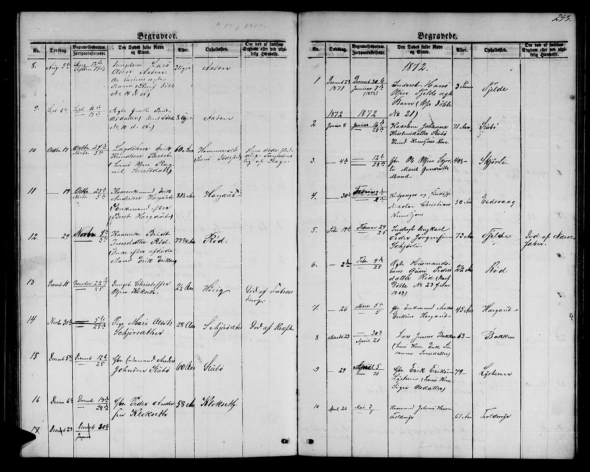 Ministerialprotokoller, klokkerbøker og fødselsregistre - Møre og Romsdal, AV/SAT-A-1454/551/L0630: Parish register (copy) no. 551C02, 1867-1885, p. 243