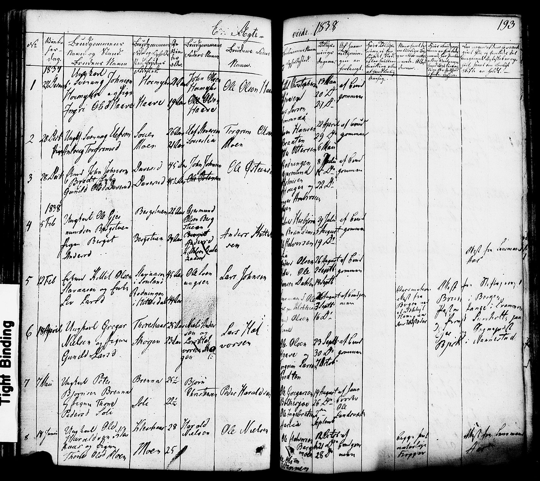 Heddal kirkebøker, SAKO/A-268/F/Fa/L0006: Parish register (official) no. I 6, 1837-1854, p. 192v-193h
