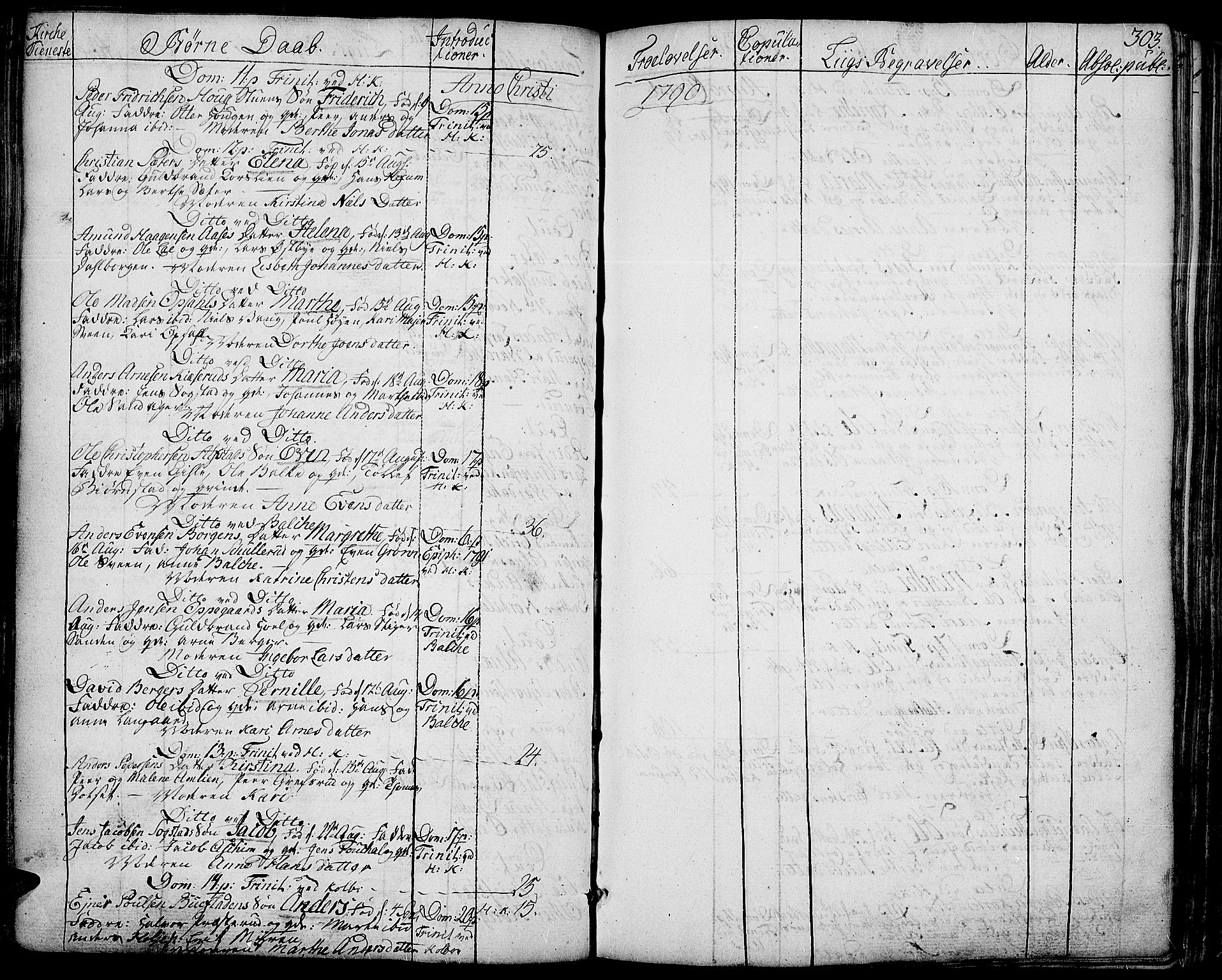 Toten prestekontor, AV/SAH-PREST-102/H/Ha/Haa/L0006: Parish register (official) no. 6, 1773-1793, p. 303