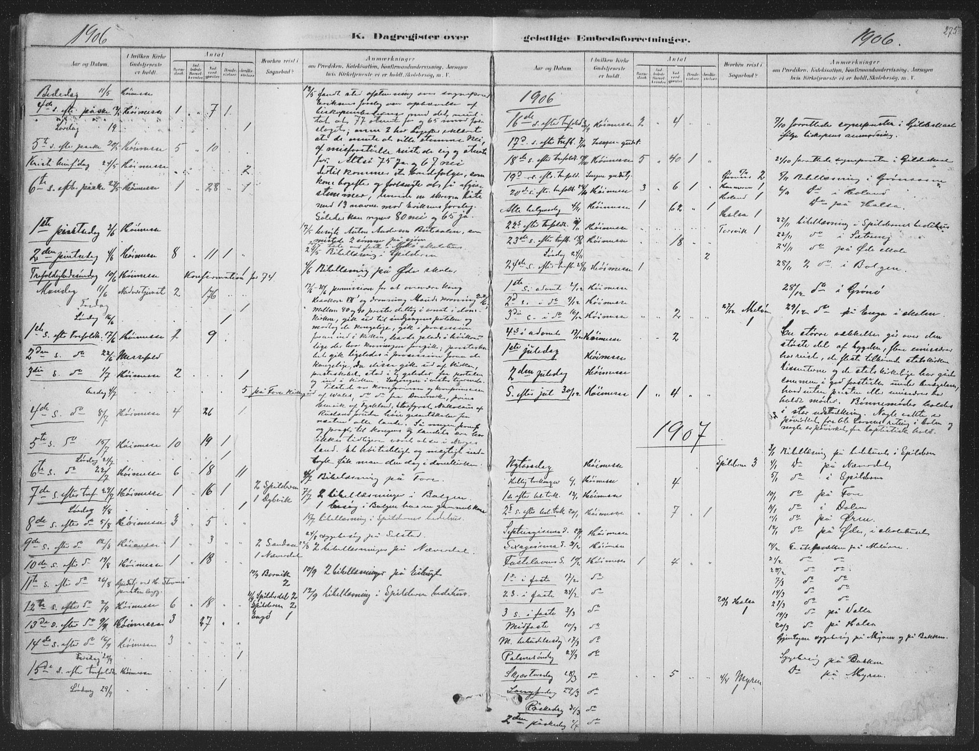 Ministerialprotokoller, klokkerbøker og fødselsregistre - Nordland, SAT/A-1459/843/L0627: Parish register (official) no. 843A02, 1878-1908, p. 275