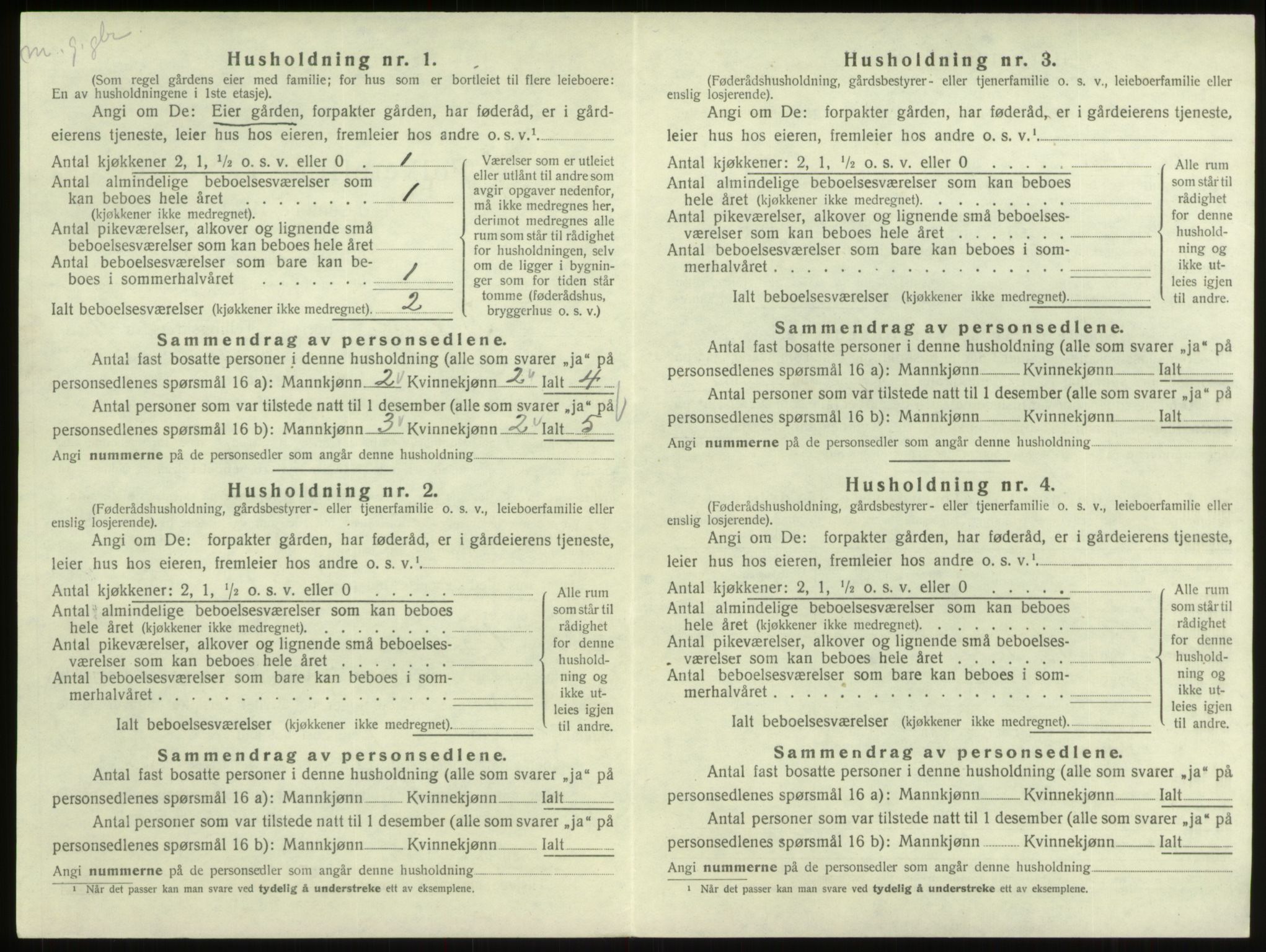 SAB, 1920 census for Breim, 1920, p. 337