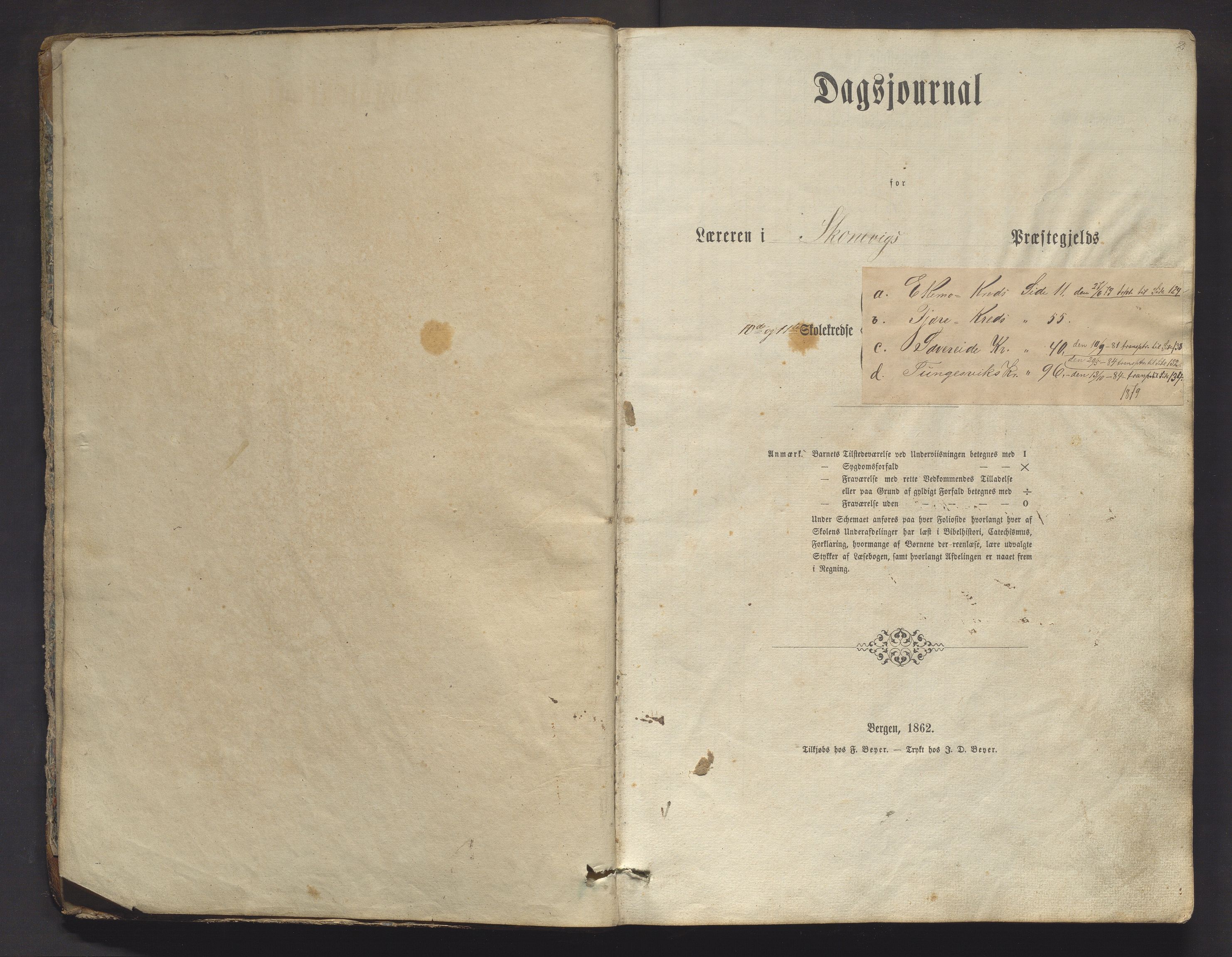 Skånevik kommune. Barneskulane, IKAH/1212-231/F/Fb/L0003: Skuleprotokoll for Sævareide, Tungesvik, Eikemo og Fjæra krinsar, 1862-1884