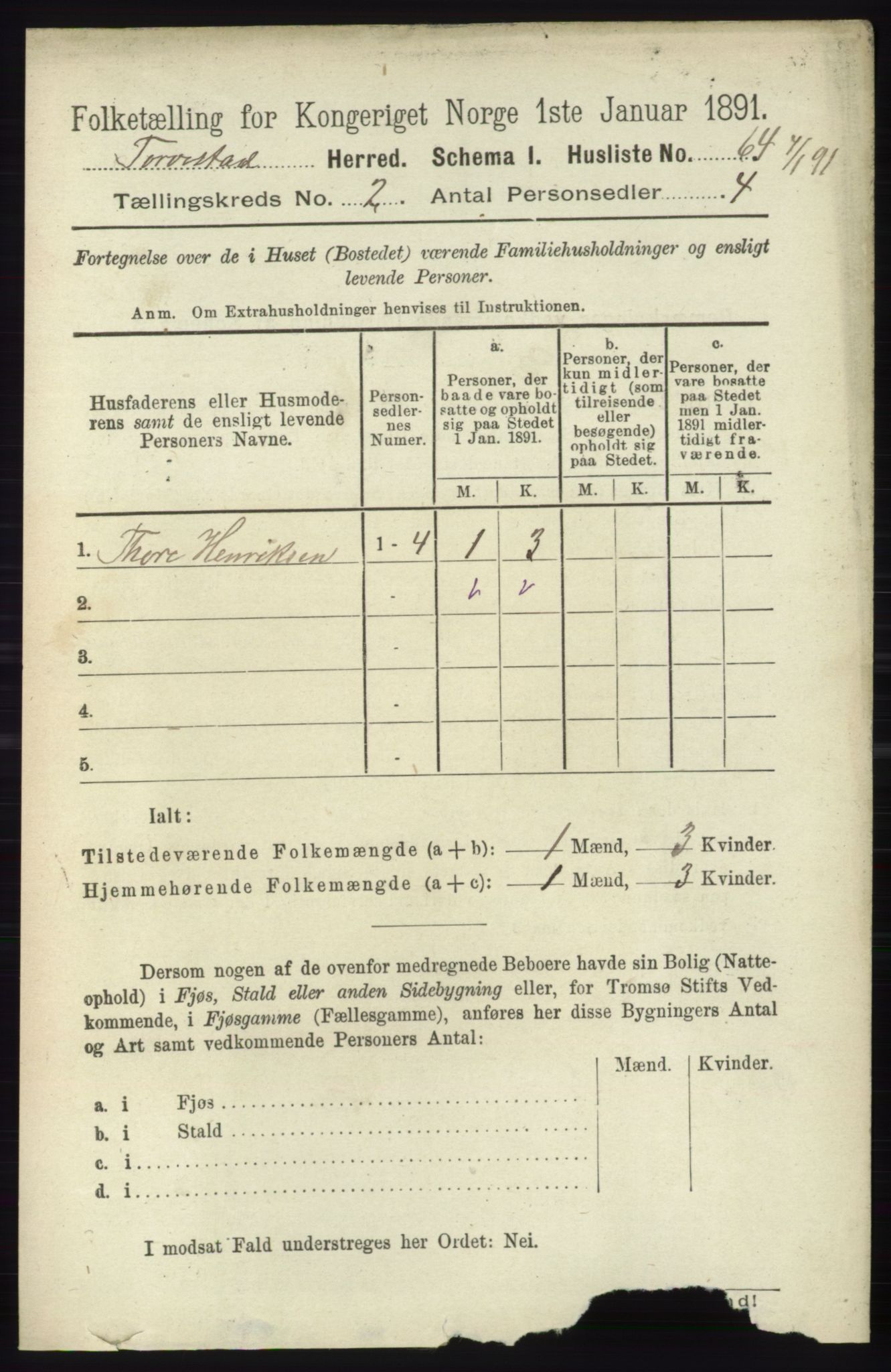 RA, 1891 census for 1152 Torvastad, 1891, p. 512