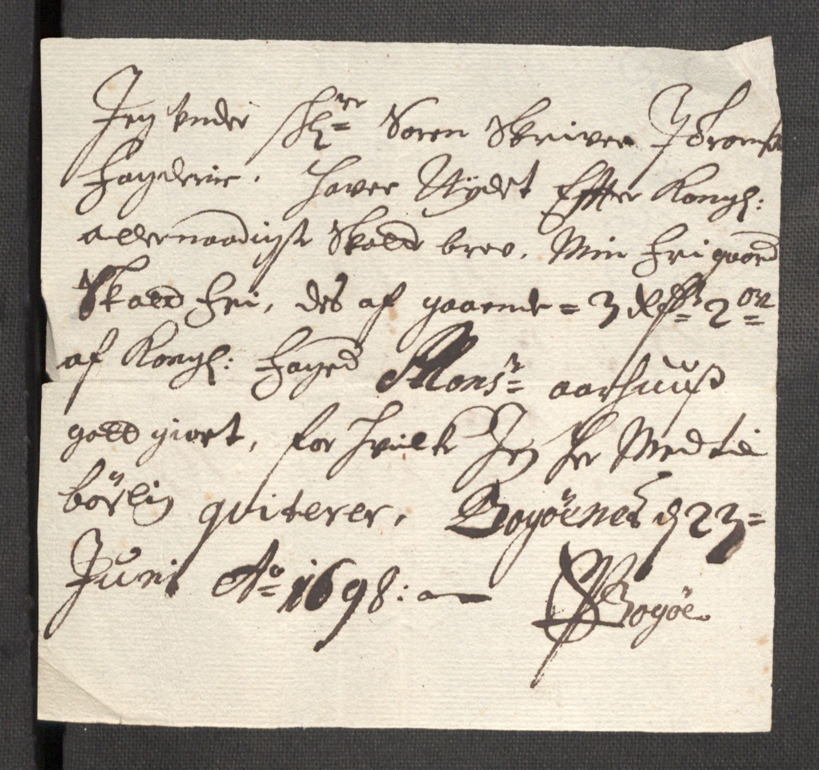 Rentekammeret inntil 1814, Reviderte regnskaper, Fogderegnskap, AV/RA-EA-4092/R68/L4754: Fogderegnskap Senja og Troms, 1697-1699, p. 242