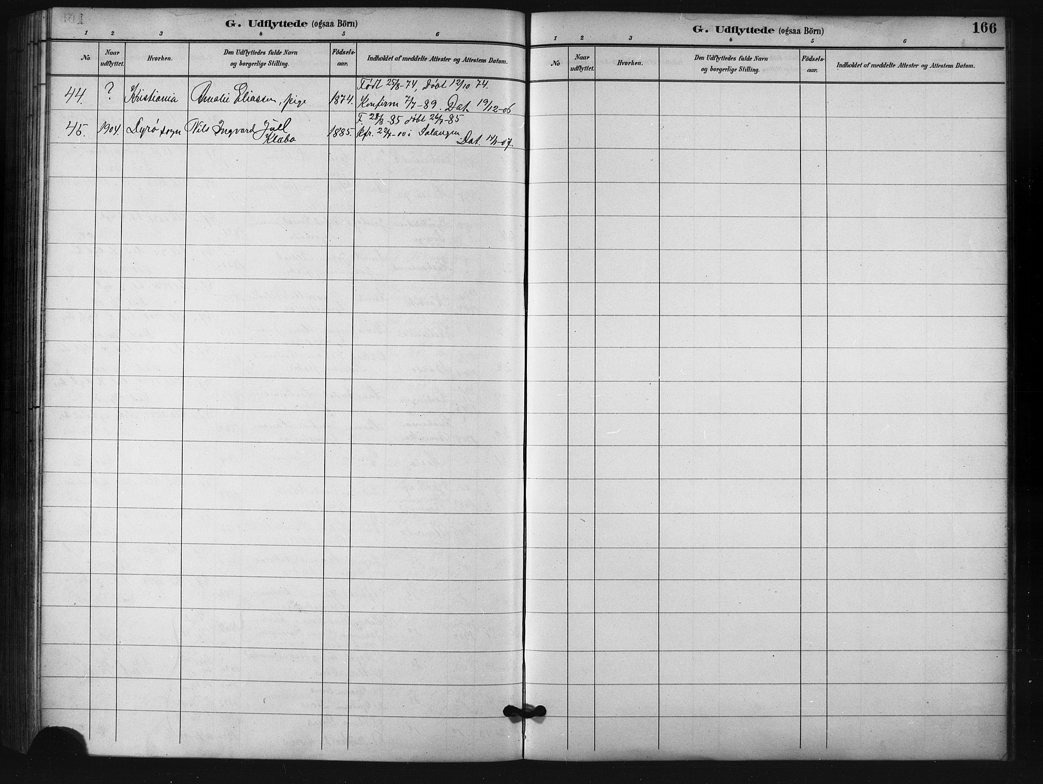 Salangen sokneprestembete, SATØ/S-1324/H/Ha/L0001klokker: Parish register (copy) no. 1, 1893-1910, p. 166