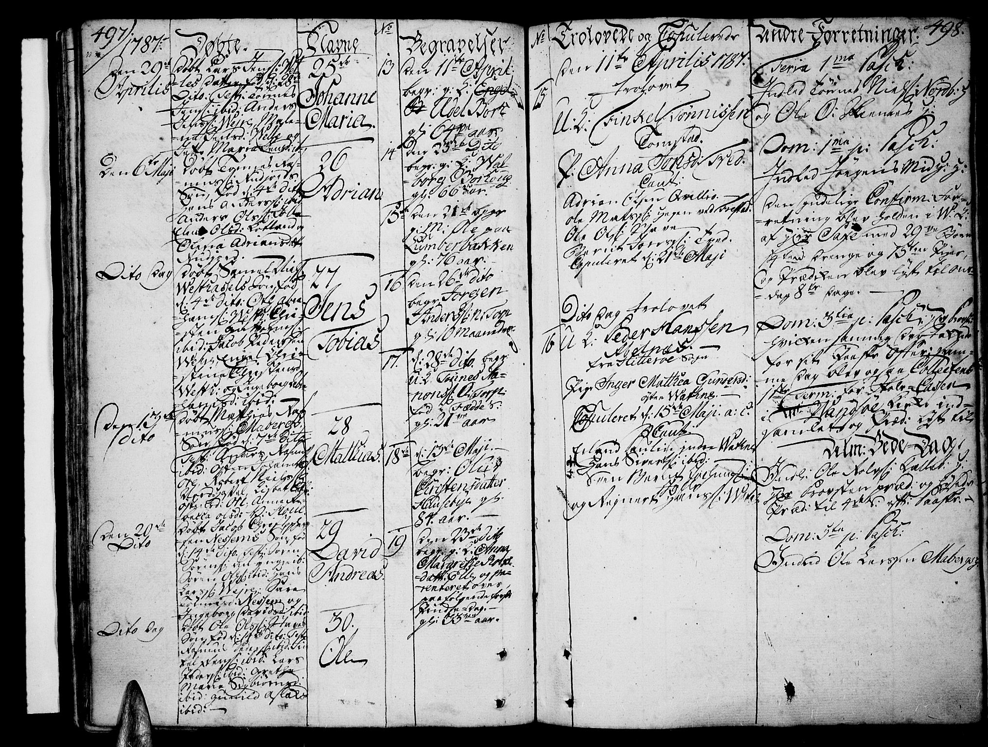 Lista sokneprestkontor, AV/SAK-1111-0027/F/Fa/L0004: Parish register (official) no. A 4, 1768-1794, p. 497-498