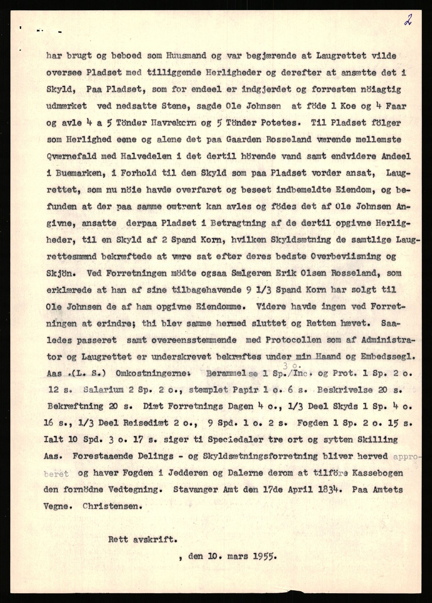 Statsarkivet i Stavanger, AV/SAST-A-101971/03/Y/Yj/L0069: Avskrifter sortert etter gårdsnavn: Riske - Rosland store, 1750-1930, p. 664