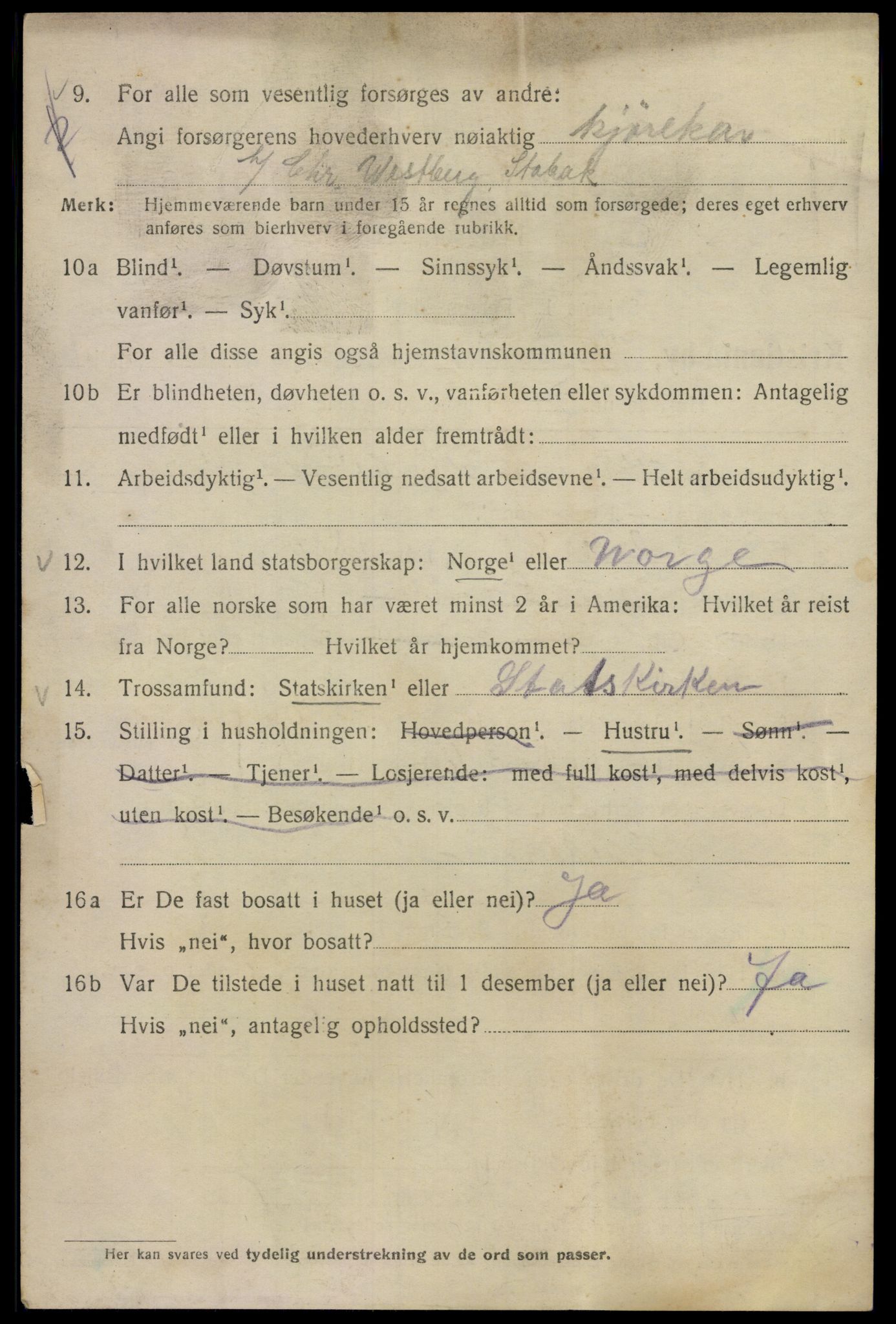 SAO, 1920 census for Kristiania, 1920, p. 174614