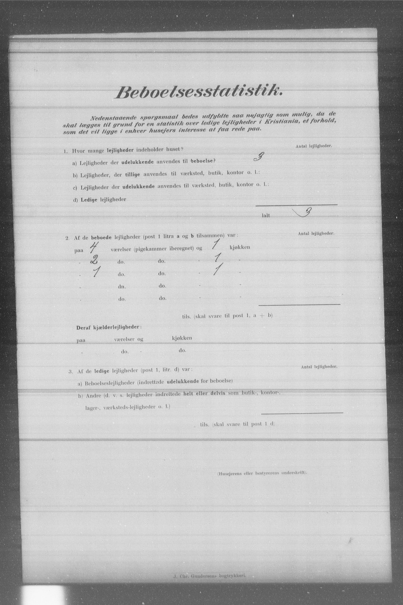 OBA, Municipal Census 1902 for Kristiania, 1902, p. 3908