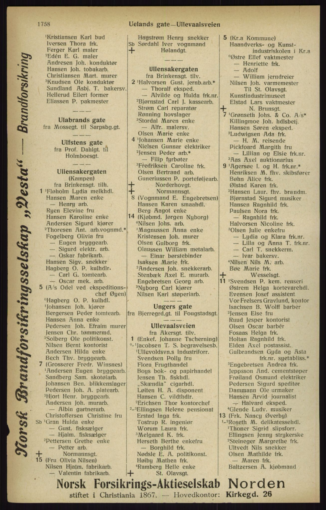 Kristiania/Oslo adressebok, PUBL/-, 1916, p. 1758