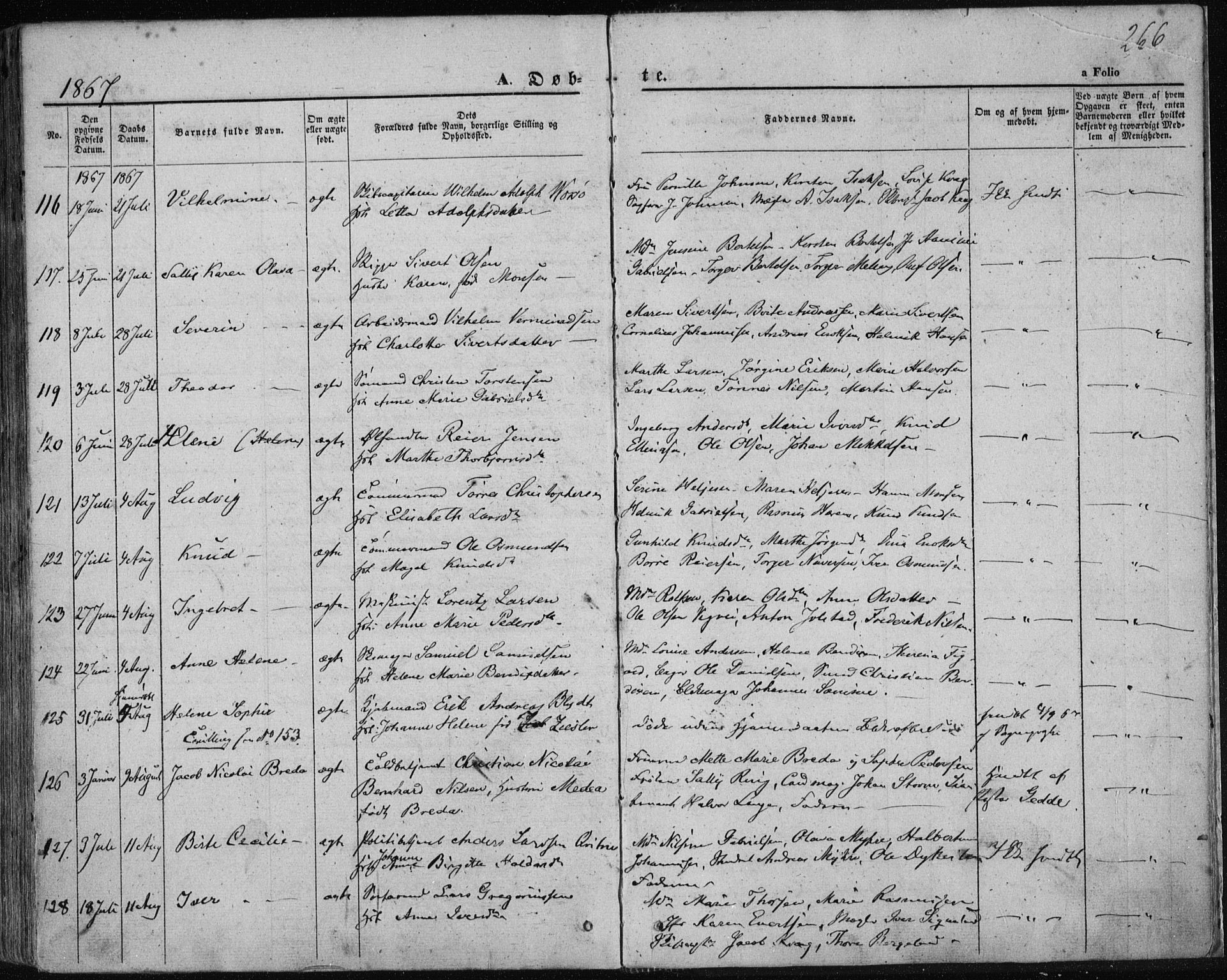 Domkirken sokneprestkontor, SAST/A-101812/001/30/30BA/L0017: Parish register (official) no. A 16, 1855-1867, p. 266
