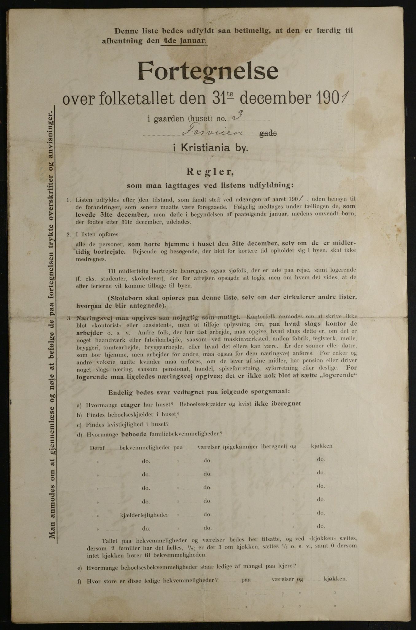 OBA, Municipal Census 1901 for Kristiania, 1901, p. 4024