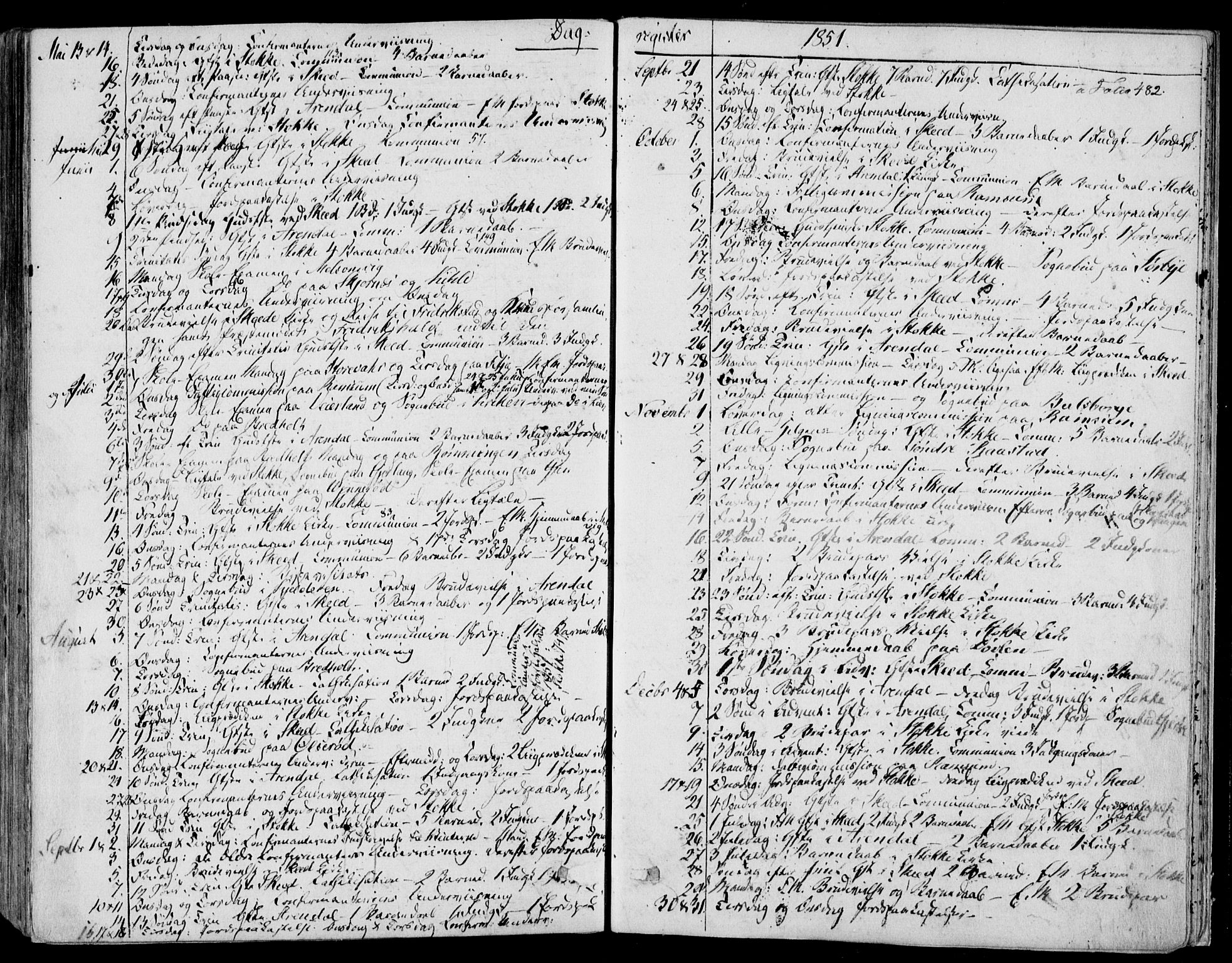 Stokke kirkebøker, AV/SAKO-A-320/F/Fa/L0007: Parish register (official) no. I 7, 1844-1857, p. 482