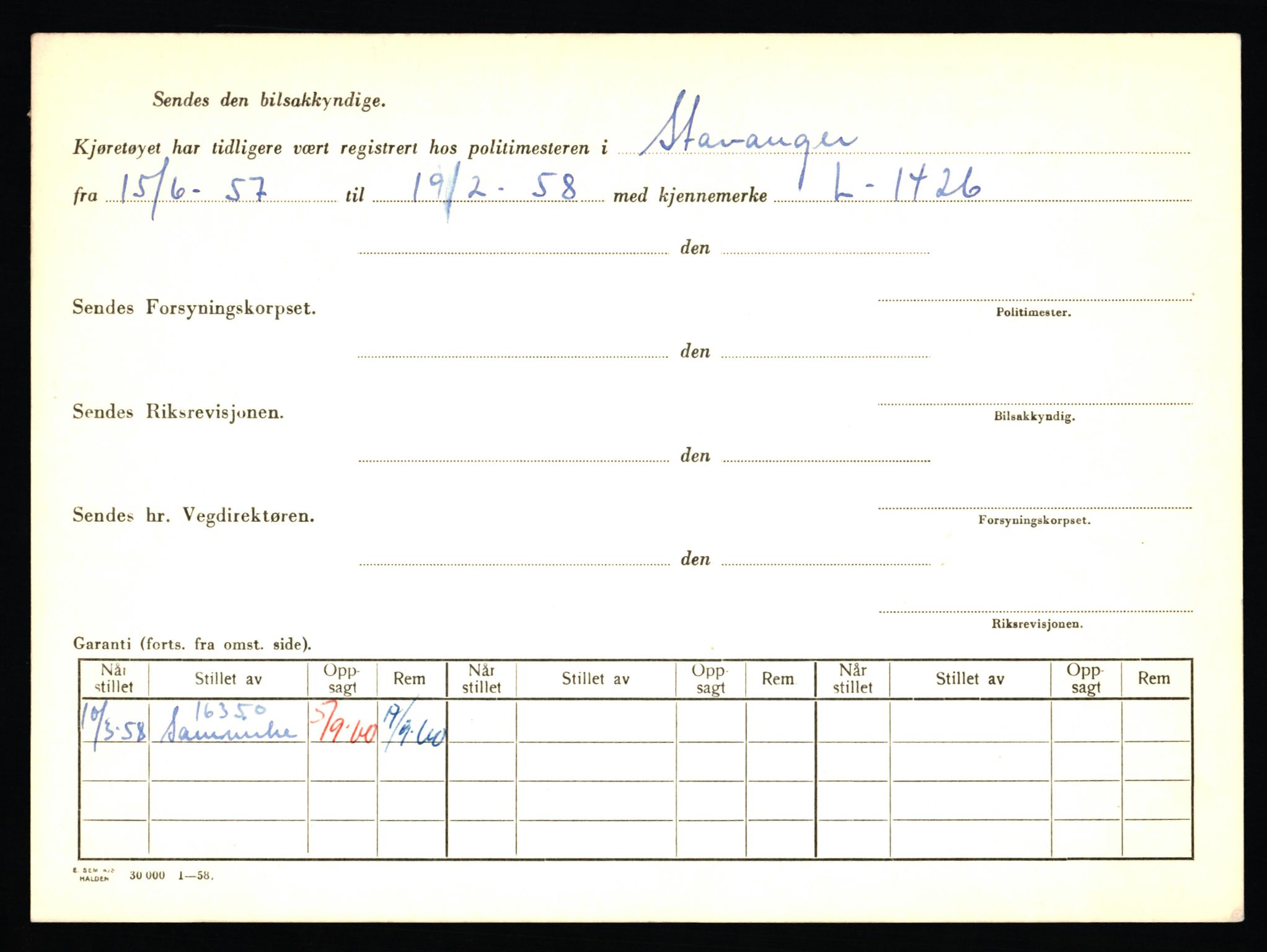 Stavanger trafikkstasjon, AV/SAST-A-101942/0/F/L0065: L-65400 - L-67649, 1930-1971, p. 316