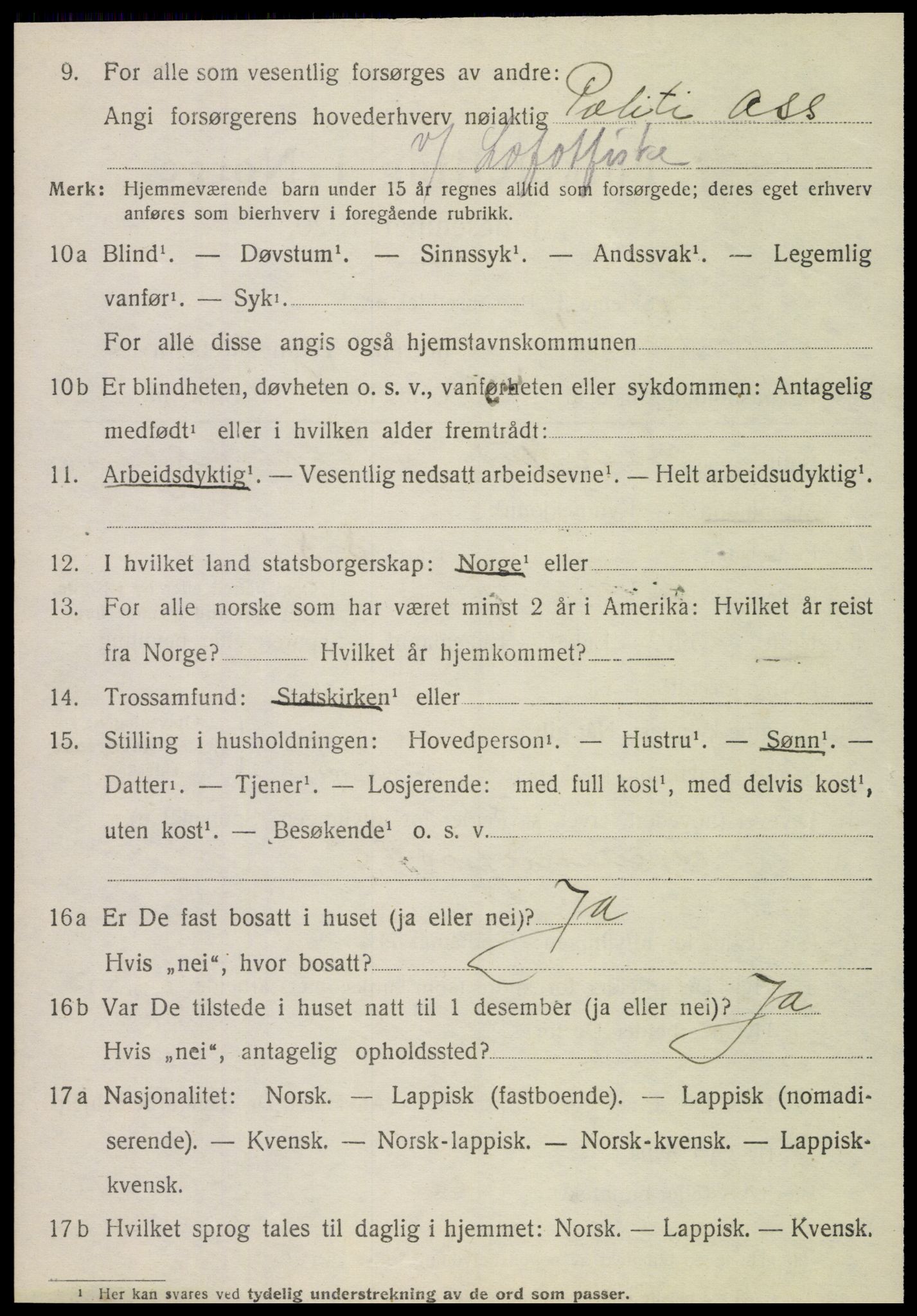 SAT, 1920 census for Brønnøy, 1920, p. 2475