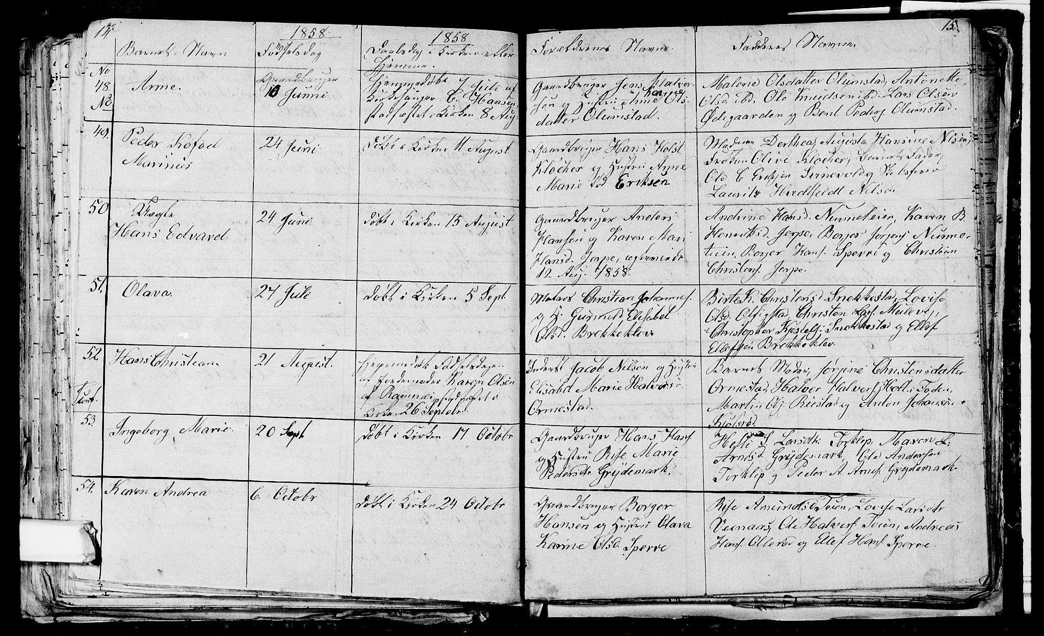 Våle kirkebøker, AV/SAKO-A-334/G/Ga/L0002: Parish register (copy) no. I 2, 1851-1863, p. 14-15