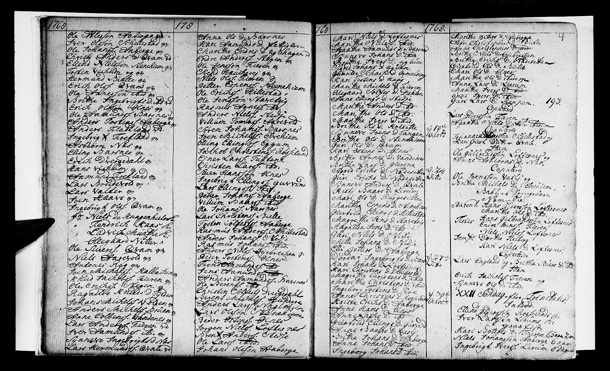 Sogndal sokneprestembete, SAB/A-81301/H/Haa/Haaa/L0005: Parish register (official) no. A 5, 1768-1782, p. 4