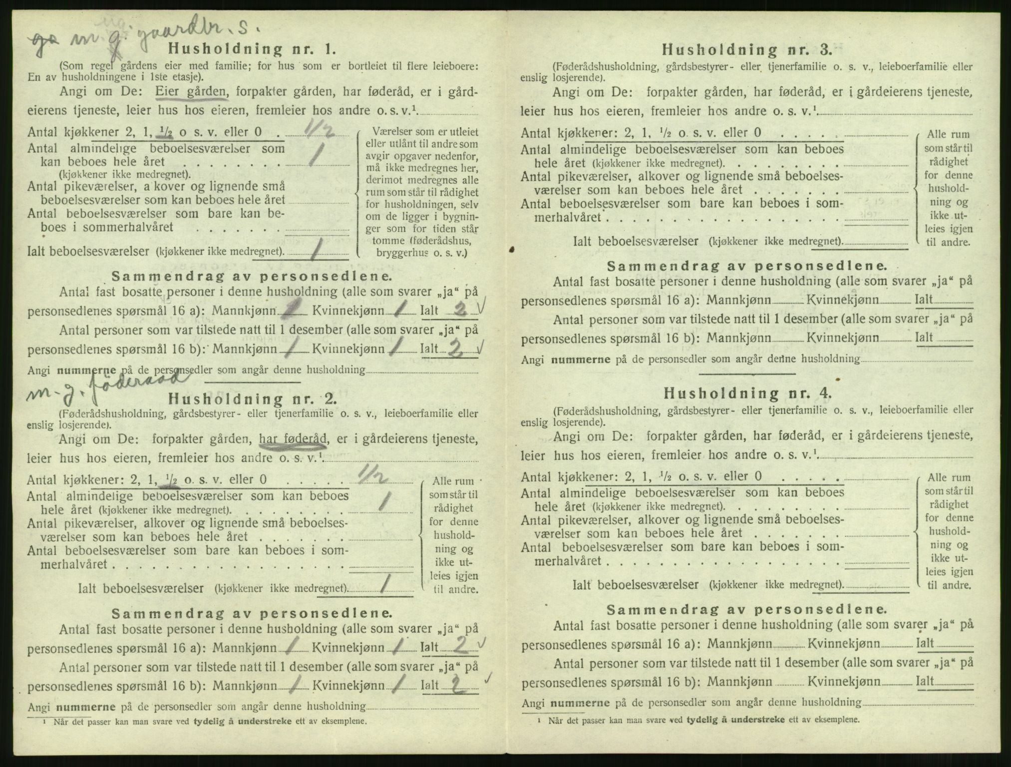 SAT, 1920 census for Skodje, 1920, p. 52