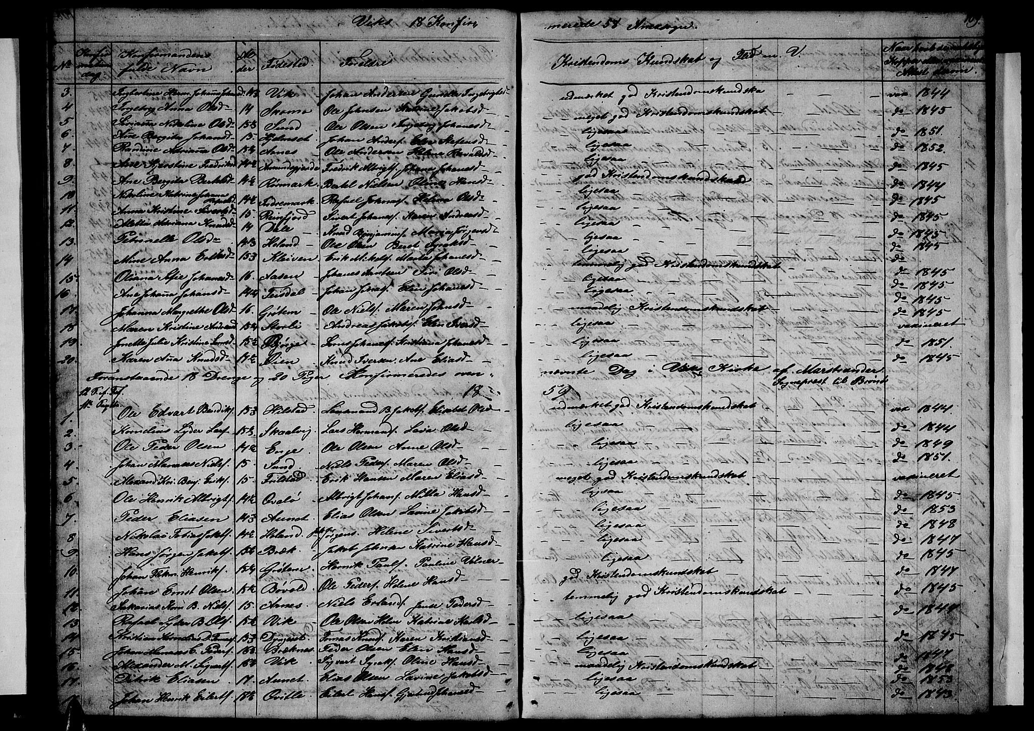 Ministerialprotokoller, klokkerbøker og fødselsregistre - Nordland, AV/SAT-A-1459/812/L0187: Parish register (copy) no. 812C05, 1850-1883, p. 109