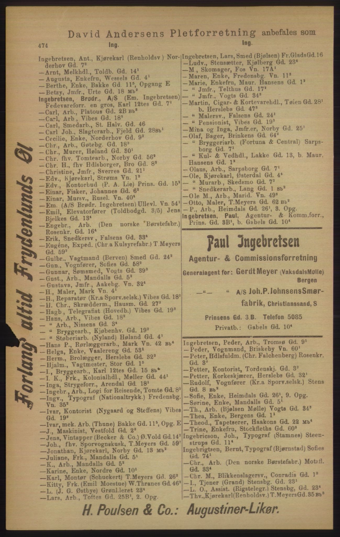 Kristiania/Oslo adressebok, PUBL/-, 1906, p. 474