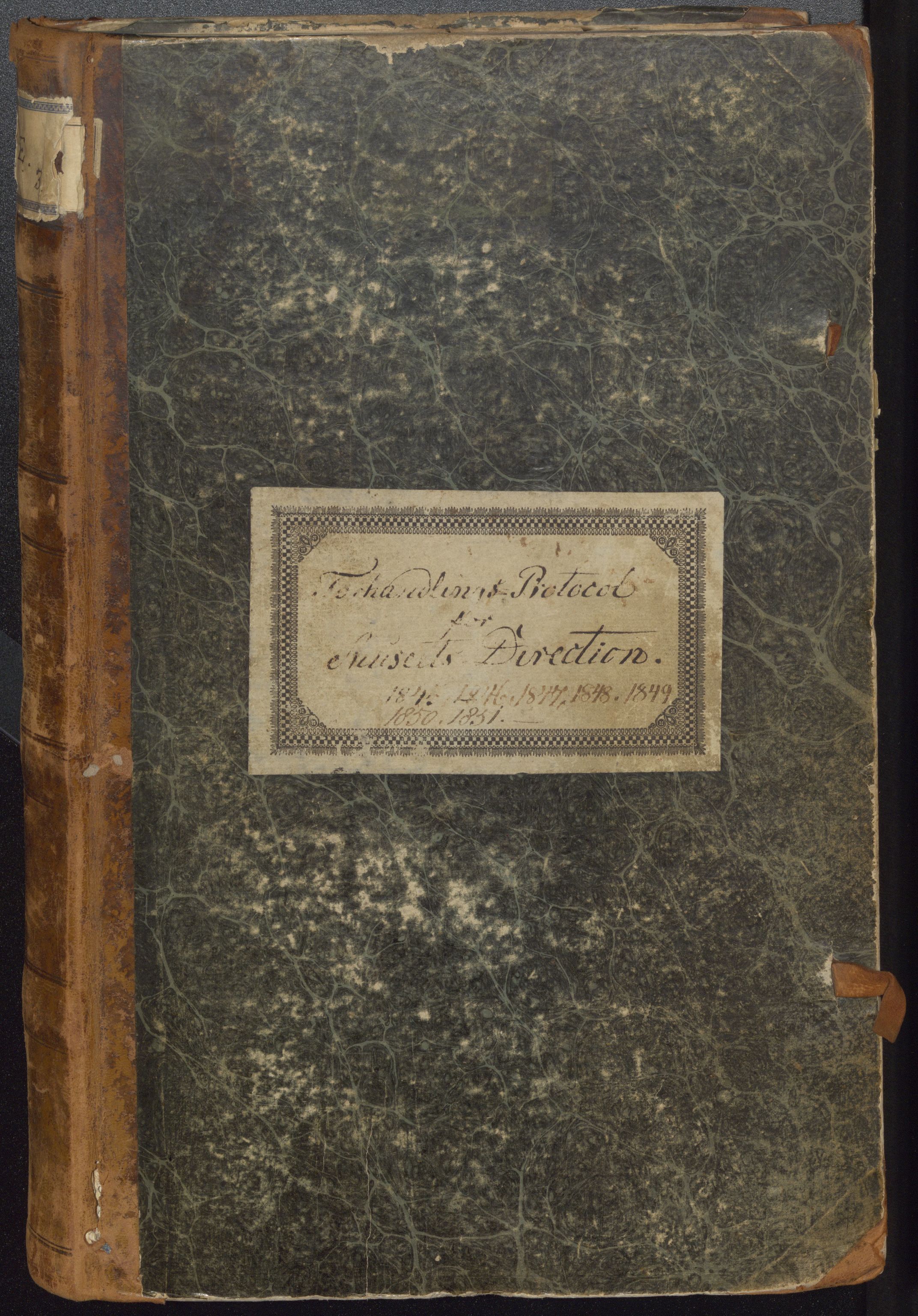 Bergens Museum, UMB/A007/A/Aa/L0005: Forhandlingsprotokoll , 1845-1851