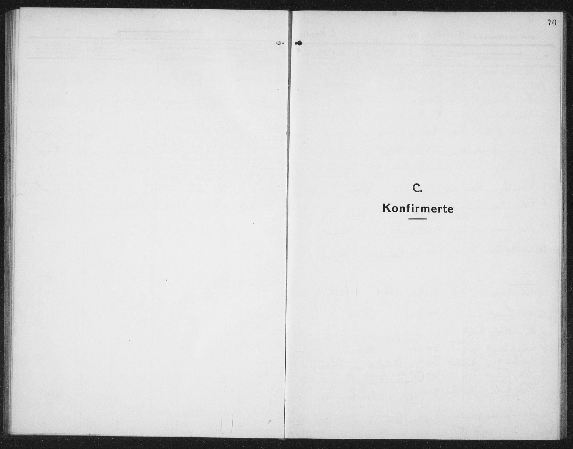 Ministerialprotokoller, klokkerbøker og fødselsregistre - Nord-Trøndelag, SAT/A-1458/745/L0434: Parish register (copy) no. 745C03, 1914-1937, p. 76