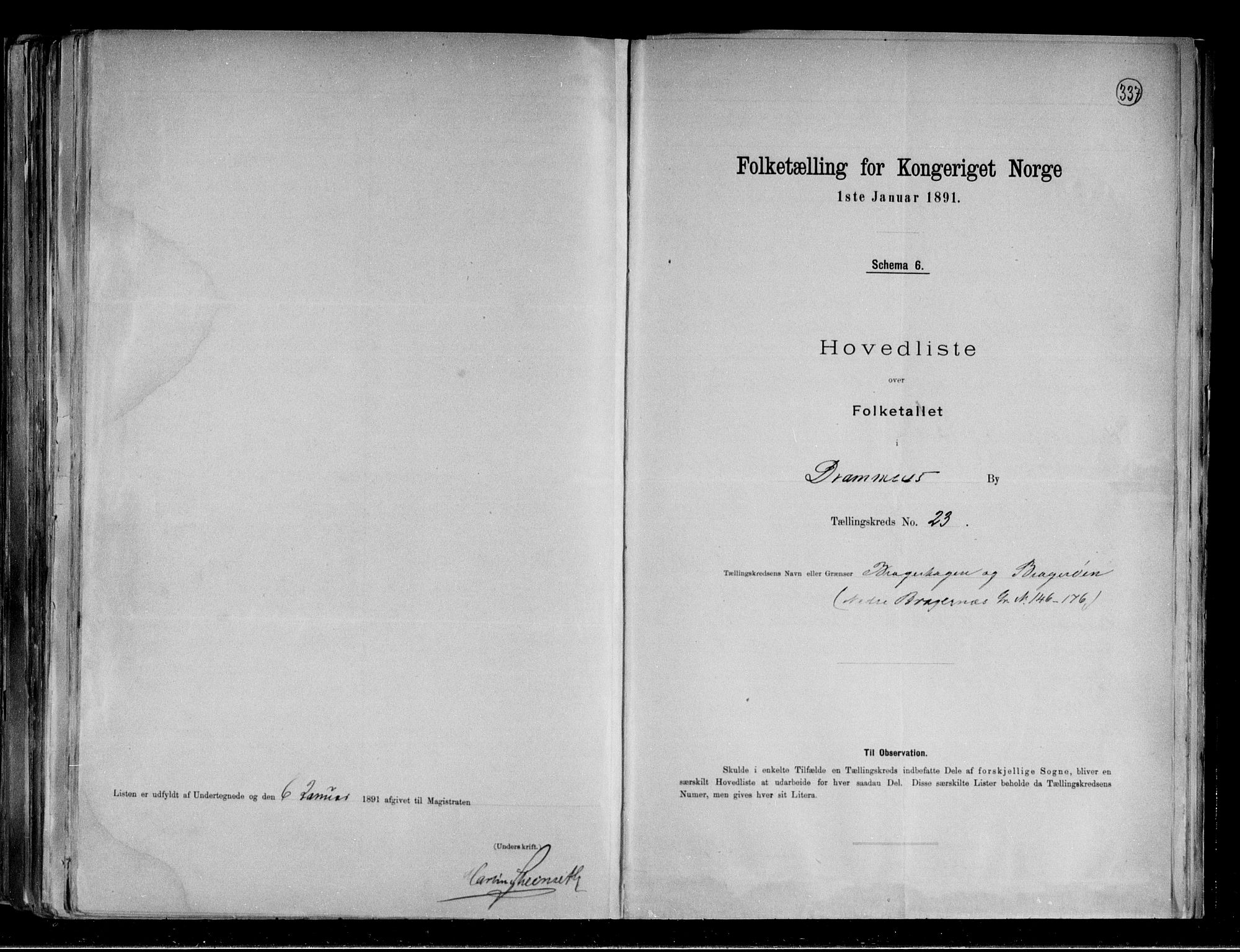 RA, 1891 census for 0602 Drammen, 1891, p. 52