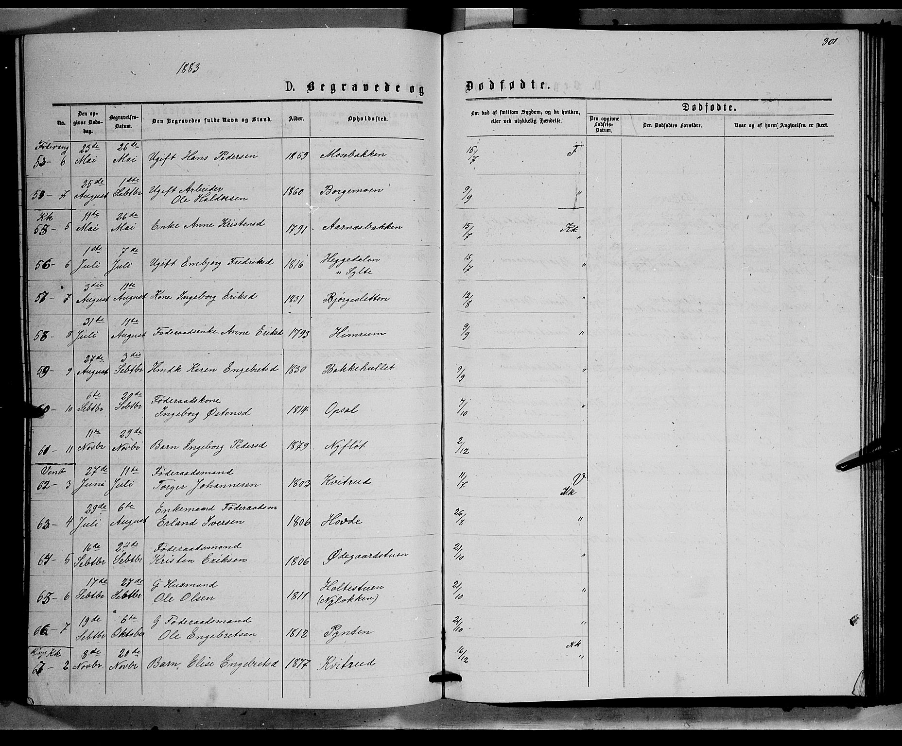 Ringebu prestekontor, SAH/PREST-082/H/Ha/Hab/L0006: Parish register (copy) no. 6, 1880-1898, p. 301