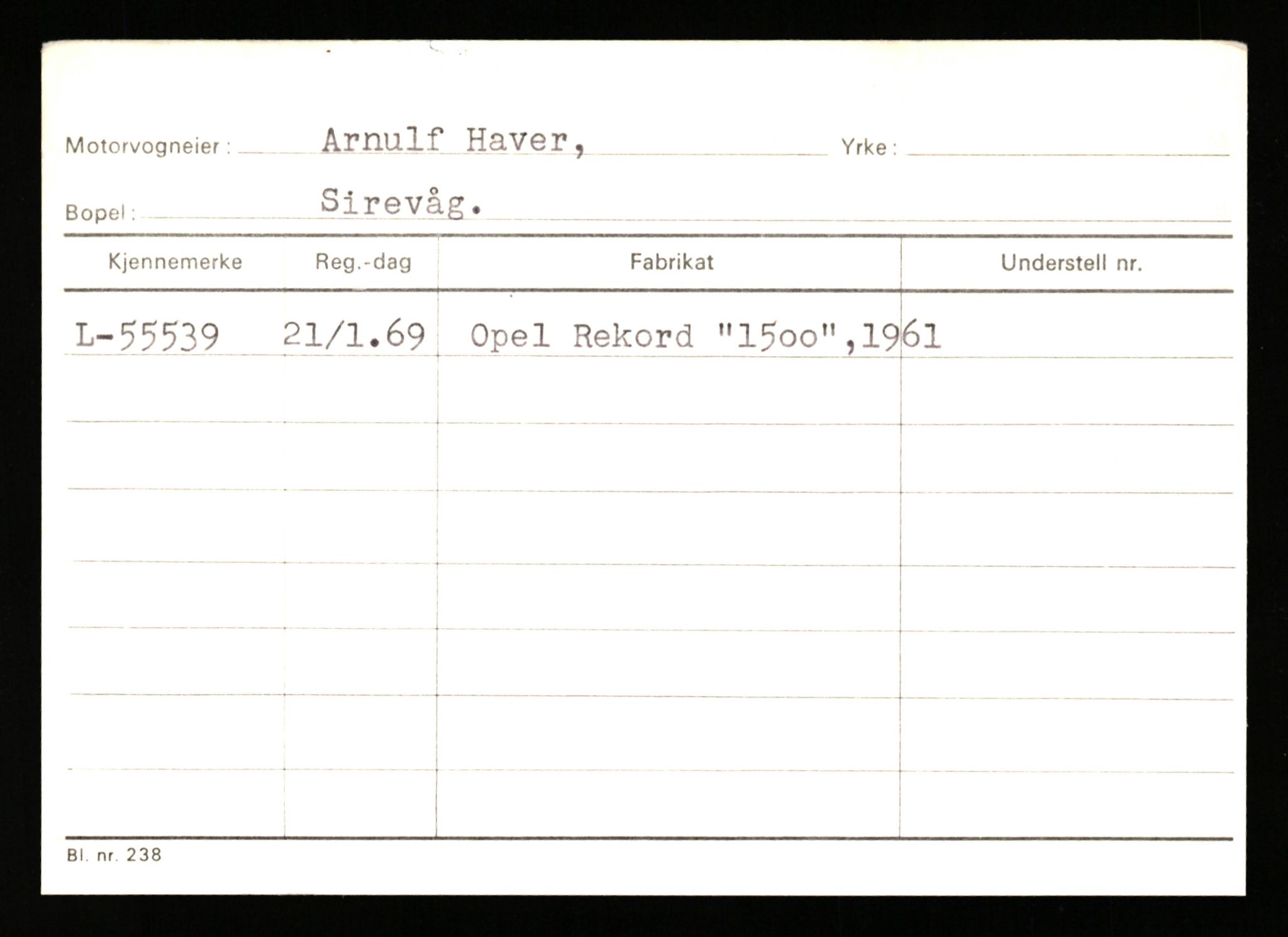 Stavanger trafikkstasjon, SAST/A-101942/0/H/L0014: Haver - Hermanrud, 1930-1971, p. 7