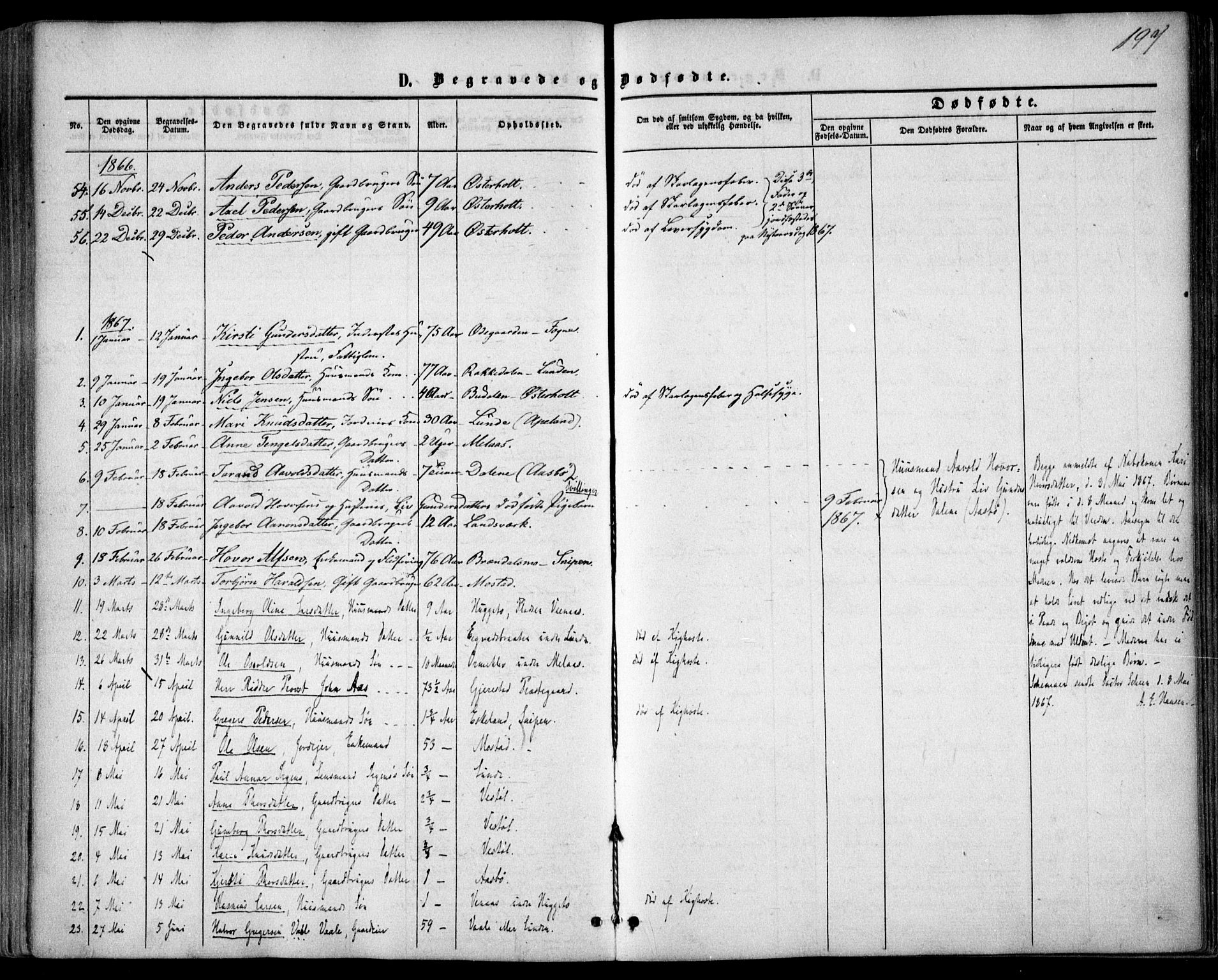 Gjerstad sokneprestkontor, AV/SAK-1111-0014/F/Fa/Faa/L0007: Parish register (official) no. A 7, 1858-1875, p. 197