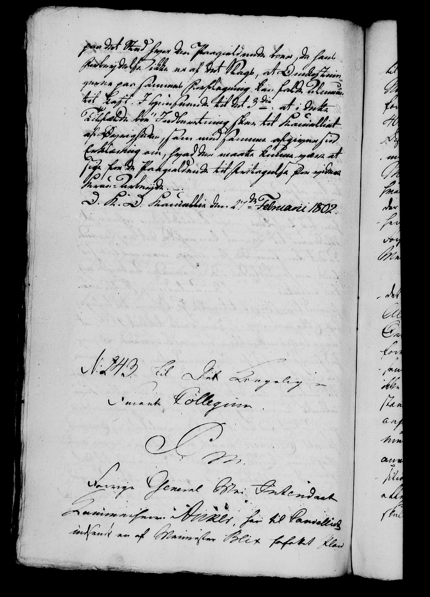Danske Kanselli 1800-1814, AV/RA-EA-3024/H/Hg/Hga/Hgaa/L0005: Brevbok, 1802