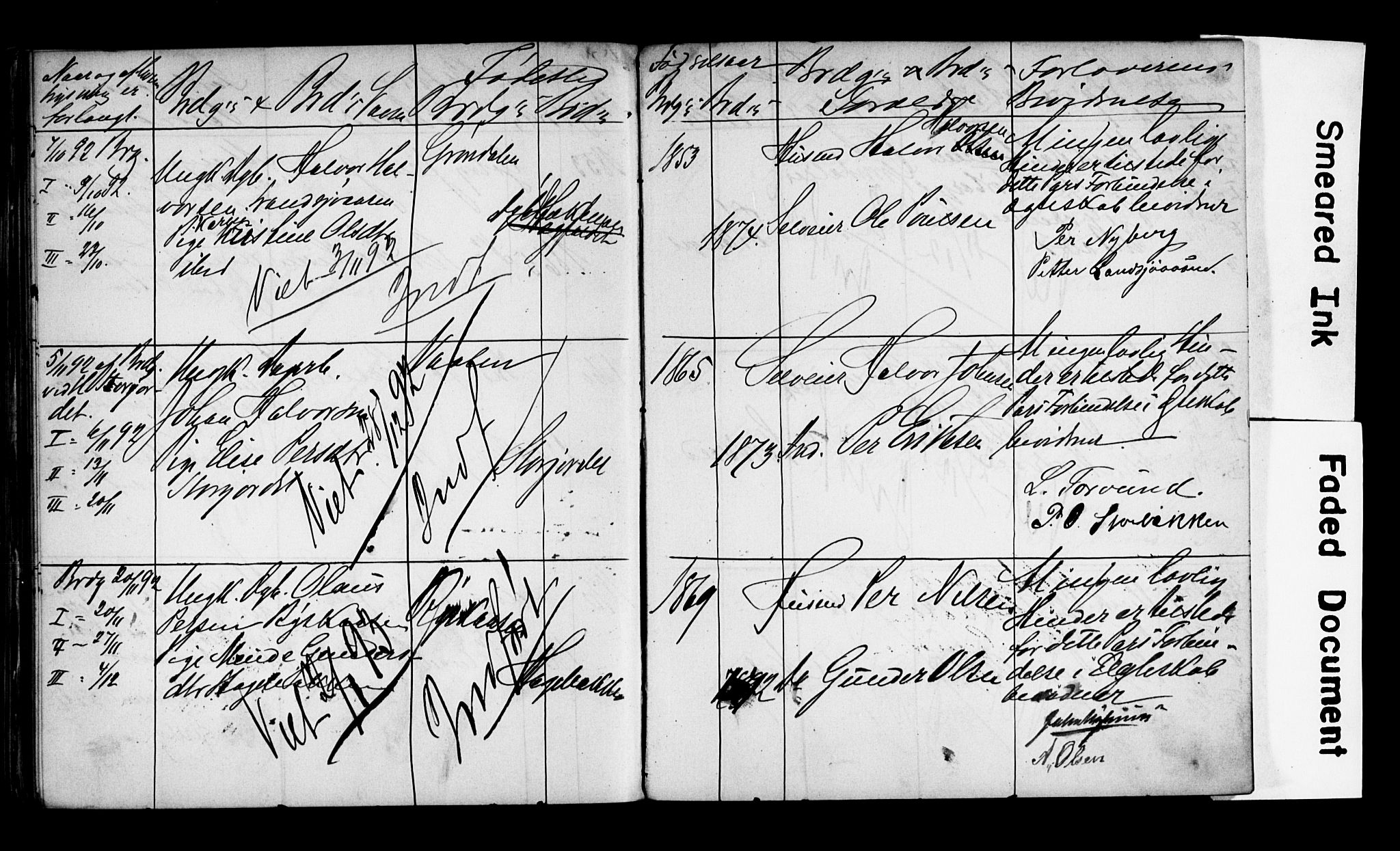 Trysil prestekontor, AV/SAH-PREST-046/I/Ie: Banns register no. 1, 1882-1899