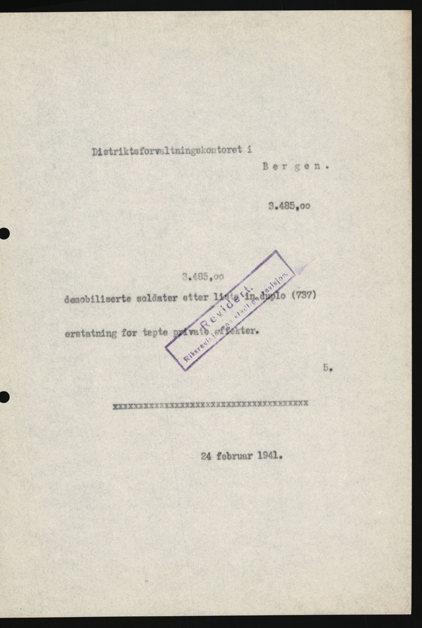 Justisdepartementet, Oppgjørsavdelingen, AV/RA-S-1056/G/Ga/L0005: Anvisningsliste nr. 385-388, 390-410, 662-725, 728-732, 736-740 og 1106-1140 over utbetalte effektsaker, 1940-1942, p. 627