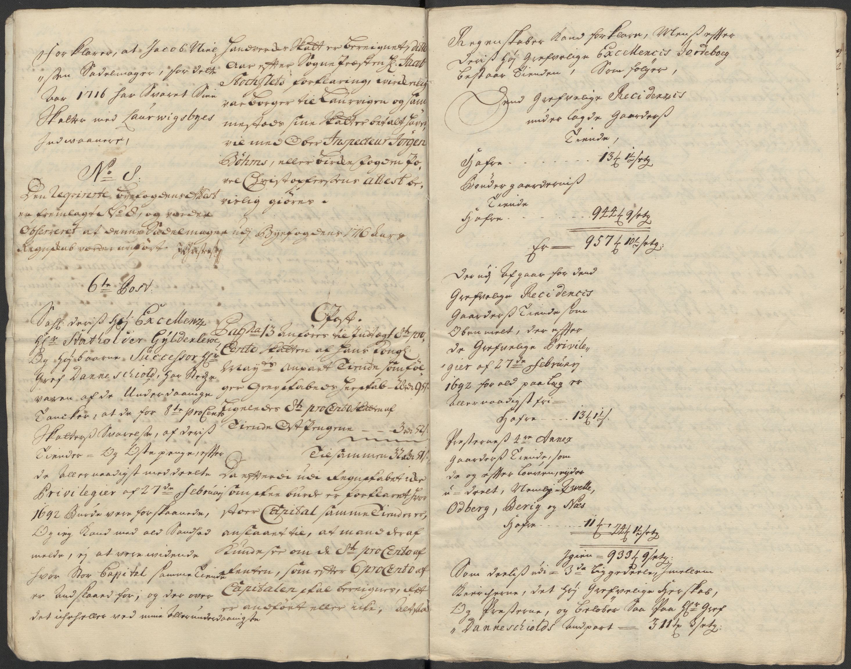 Rentekammeret inntil 1814, Reviderte regnskaper, Fogderegnskap, RA/EA-4092/R33/L1987: Fogderegnskap Larvik grevskap, 1716-1717, p. 285