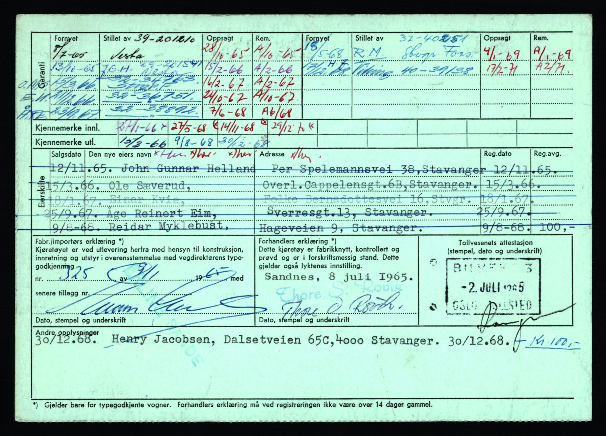 Stavanger trafikkstasjon, AV/SAST-A-101942/0/F/L0044: L-26300 - L-26999, 1930-1971, p. 314