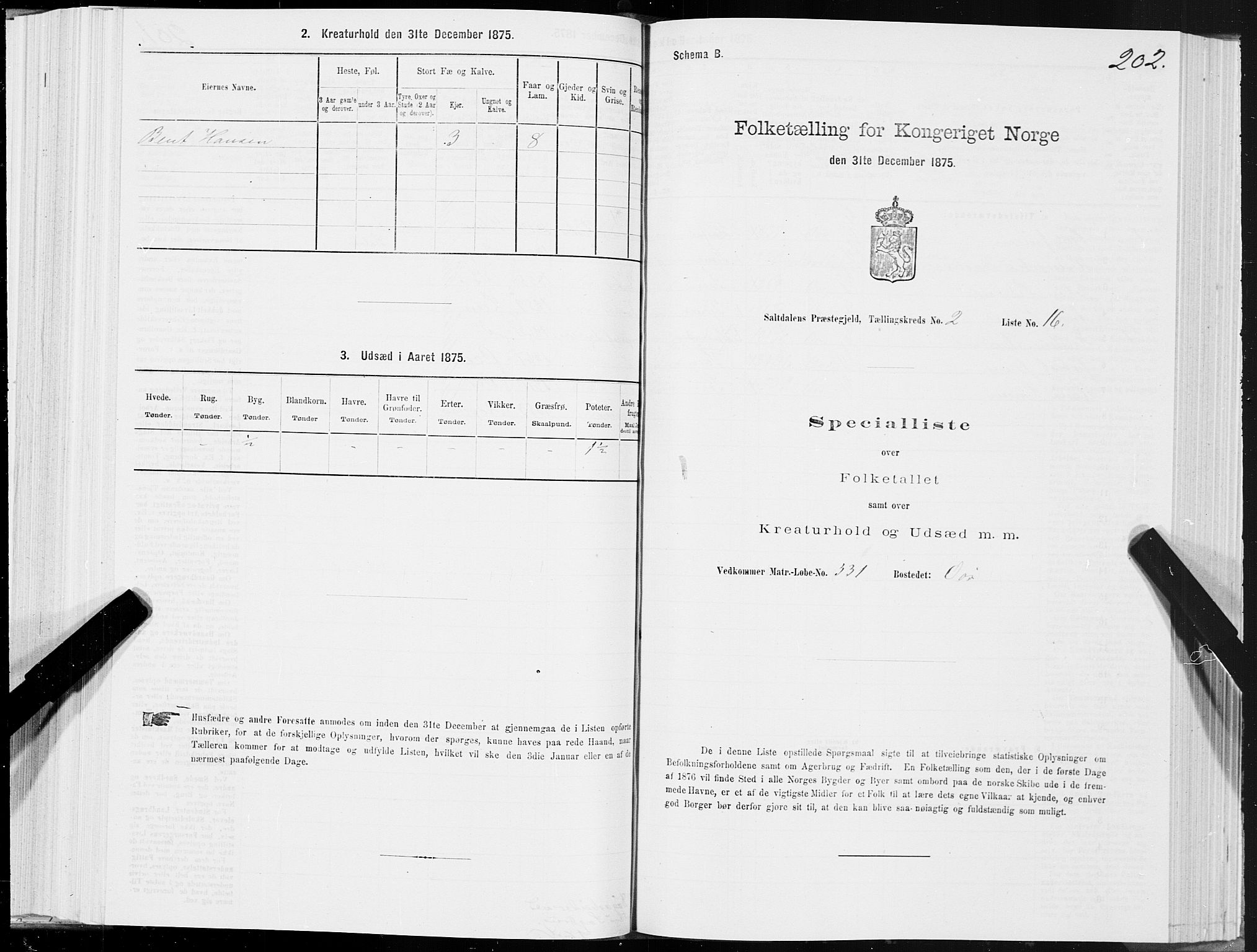 SAT, 1875 census for 1840P Saltdal, 1875, p. 1202