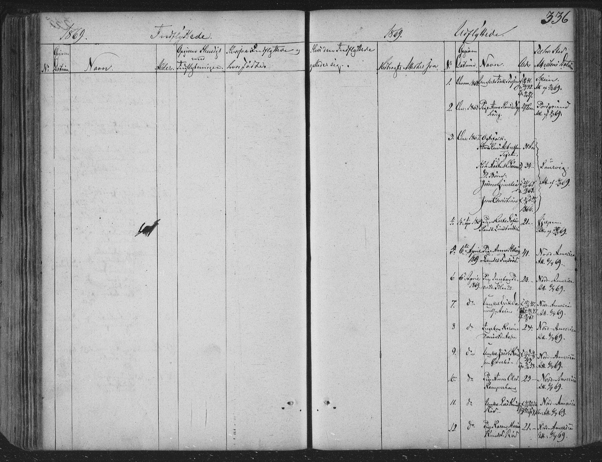 Siljan kirkebøker, SAKO/A-300/F/Fa/L0001: Parish register (official) no. 1, 1831-1870, p. 336