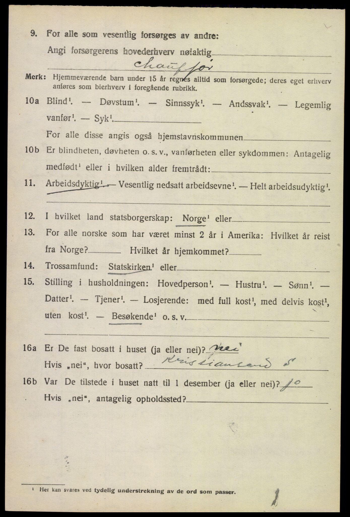 SAK, 1920 census for Holt, 1920, p. 6611