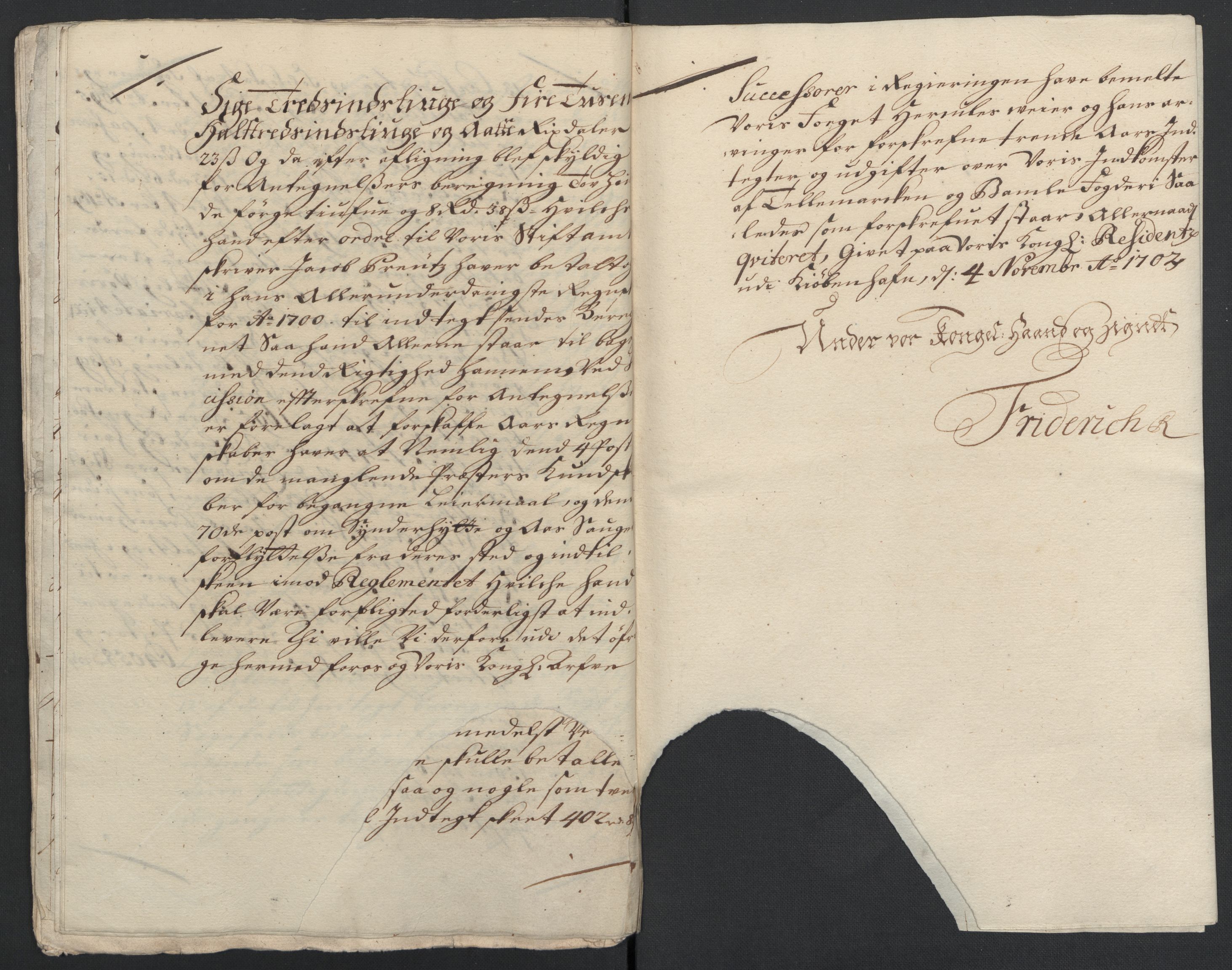 Rentekammeret inntil 1814, Reviderte regnskaper, Fogderegnskap, AV/RA-EA-4092/R36/L2097: Fogderegnskap Øvre og Nedre Telemark og Bamble, 1697, p. 490