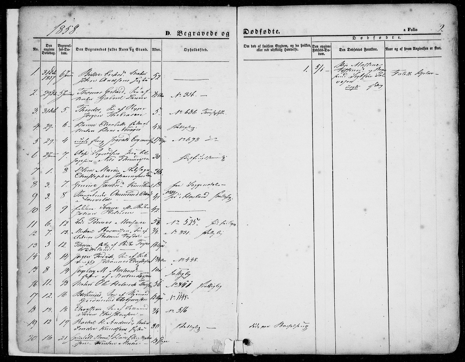 Domkirken sokneprestkontor, AV/SAST-A-101812/001/30/30BA/L0020: Parish register (official) no. A 19, 1858-1877, p. 2