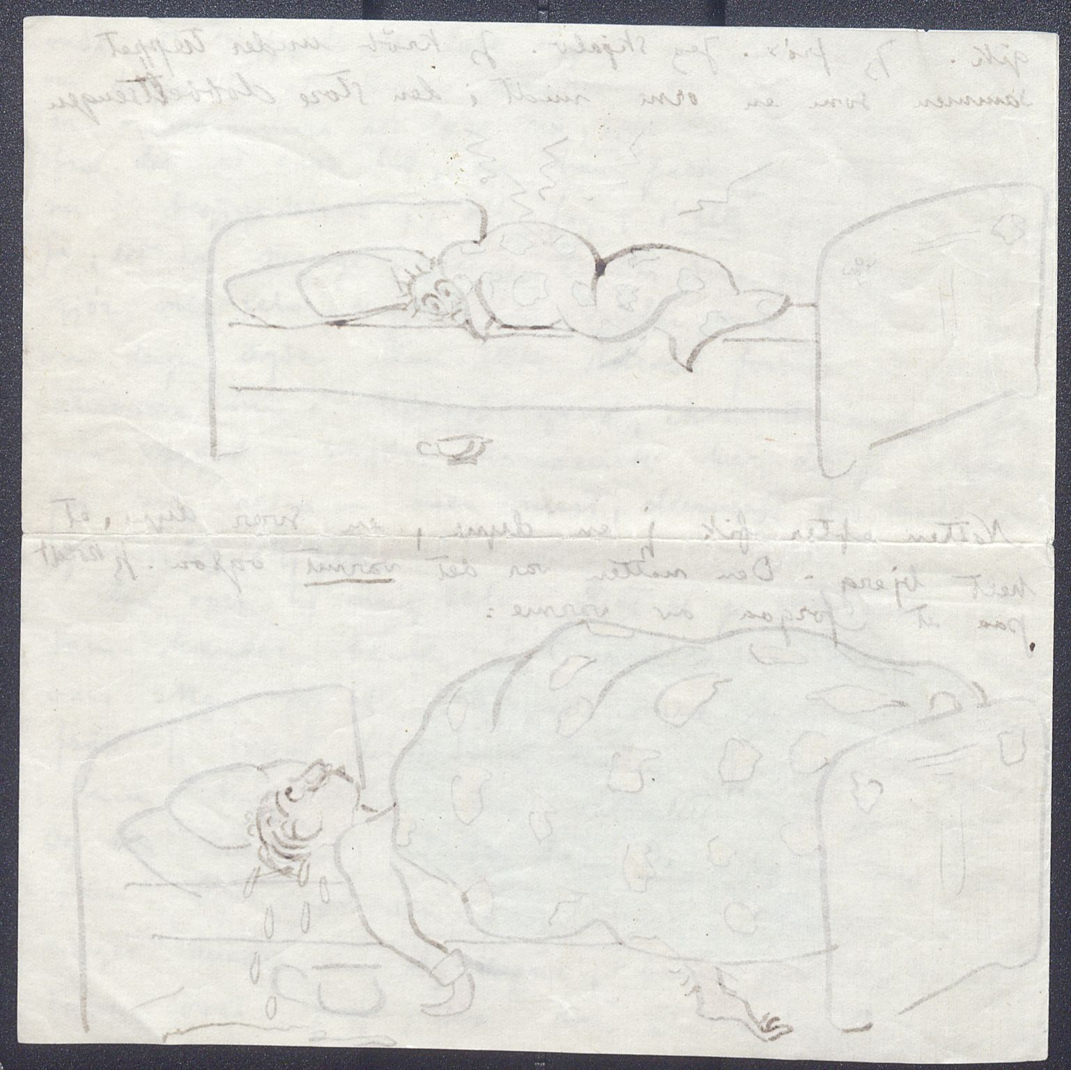 Harald Sohlberg, NMFK/NMFK-1057/D/L0001: Illustrerte brev fra Harald Sohlberg (1869-1935) til sønnen Dag Sohlberg, 1920-1928, p. 22