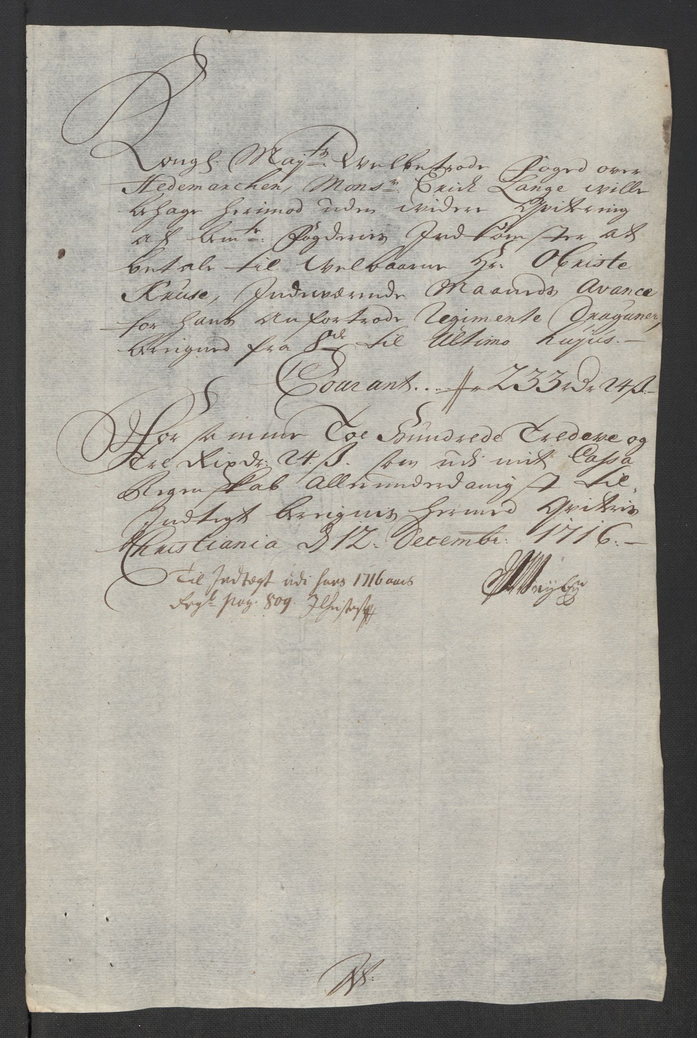 Rentekammeret inntil 1814, Reviderte regnskaper, Fogderegnskap, AV/RA-EA-4092/R16/L1055: Fogderegnskap Hedmark, 1716, p. 386