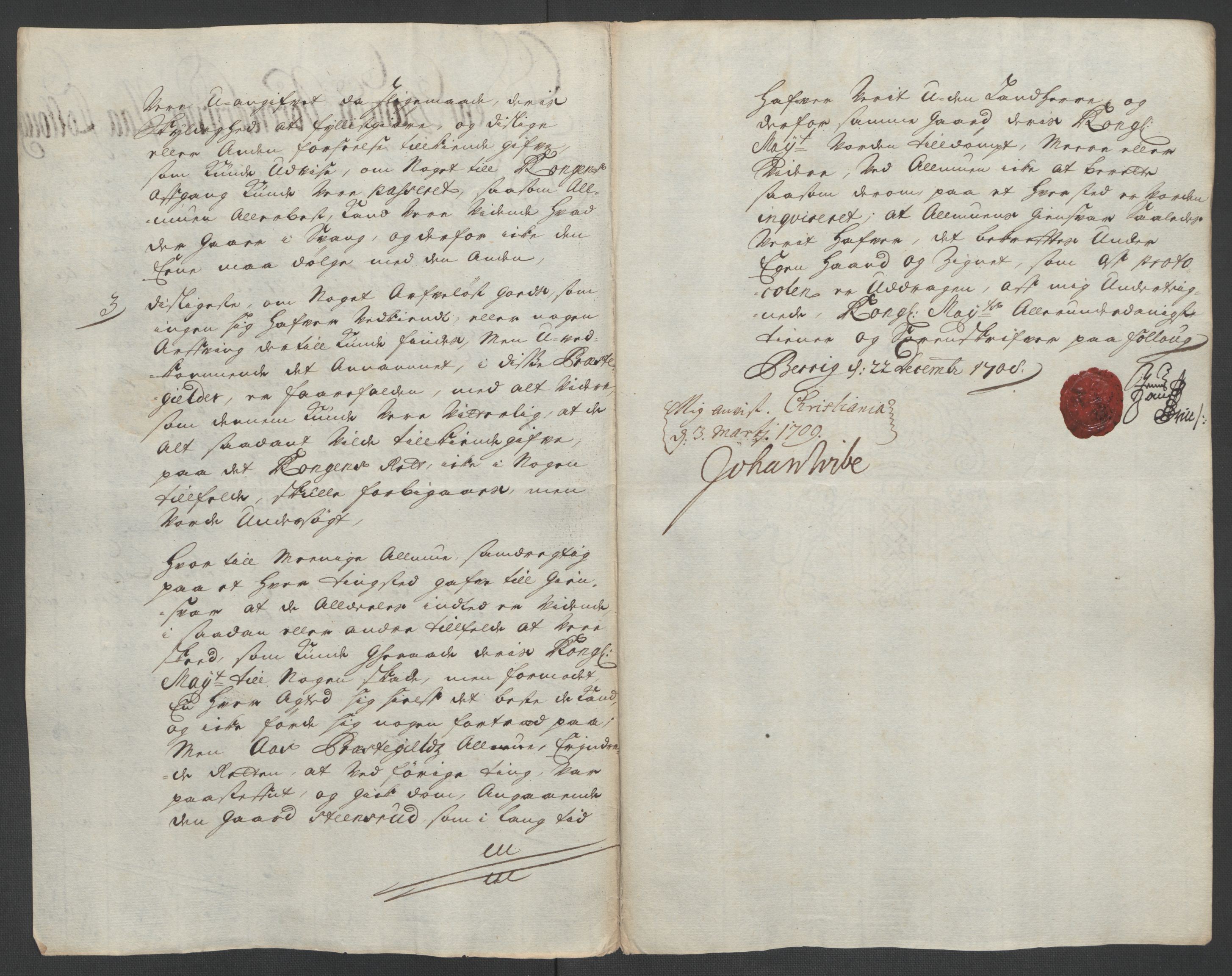 Rentekammeret inntil 1814, Reviderte regnskaper, Fogderegnskap, AV/RA-EA-4092/R10/L0447: Fogderegnskap Aker og Follo, 1707-1709, p. 305