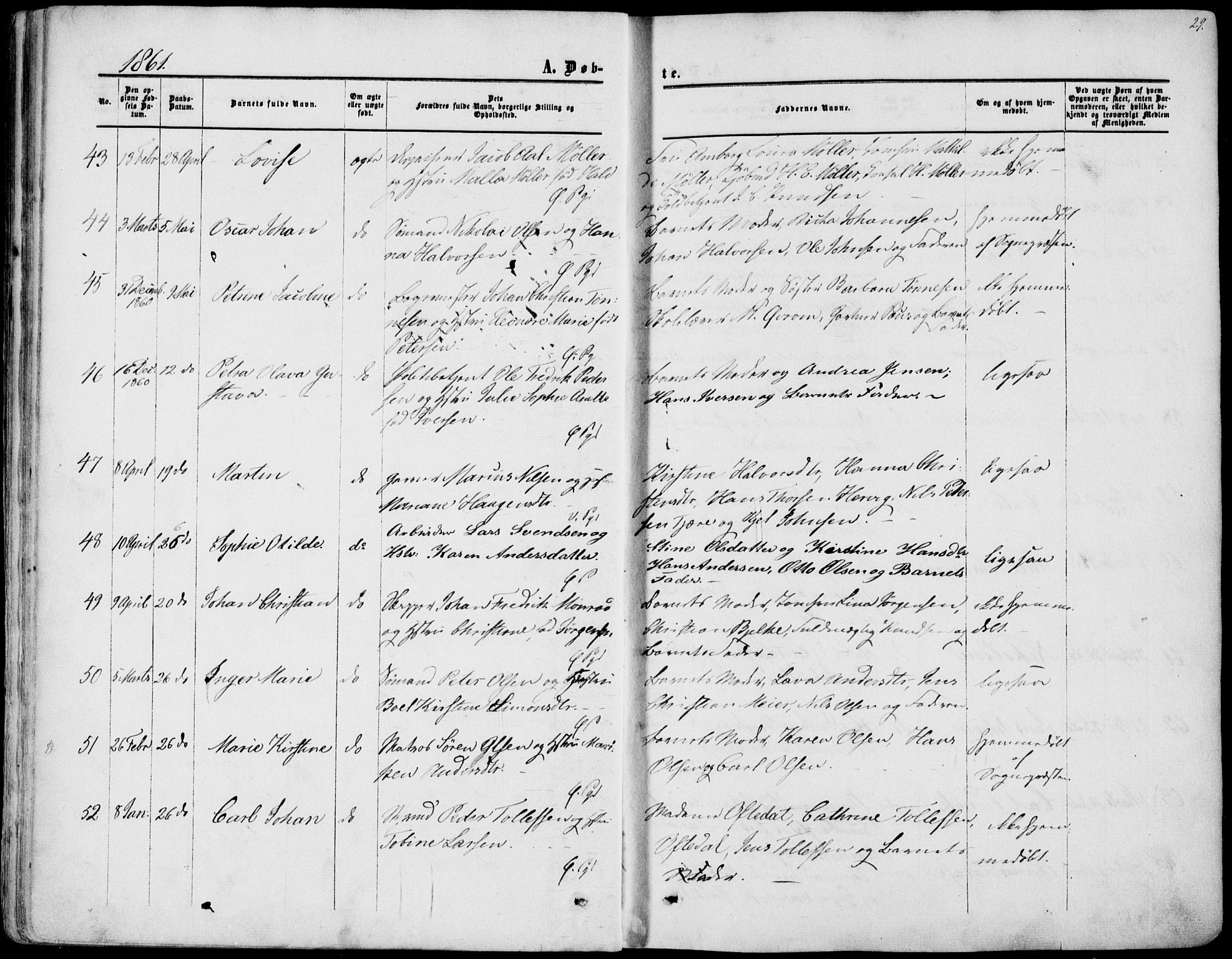 Porsgrunn kirkebøker , SAKO/A-104/F/Fa/L0007: Parish register (official) no. 7, 1858-1877, p. 29