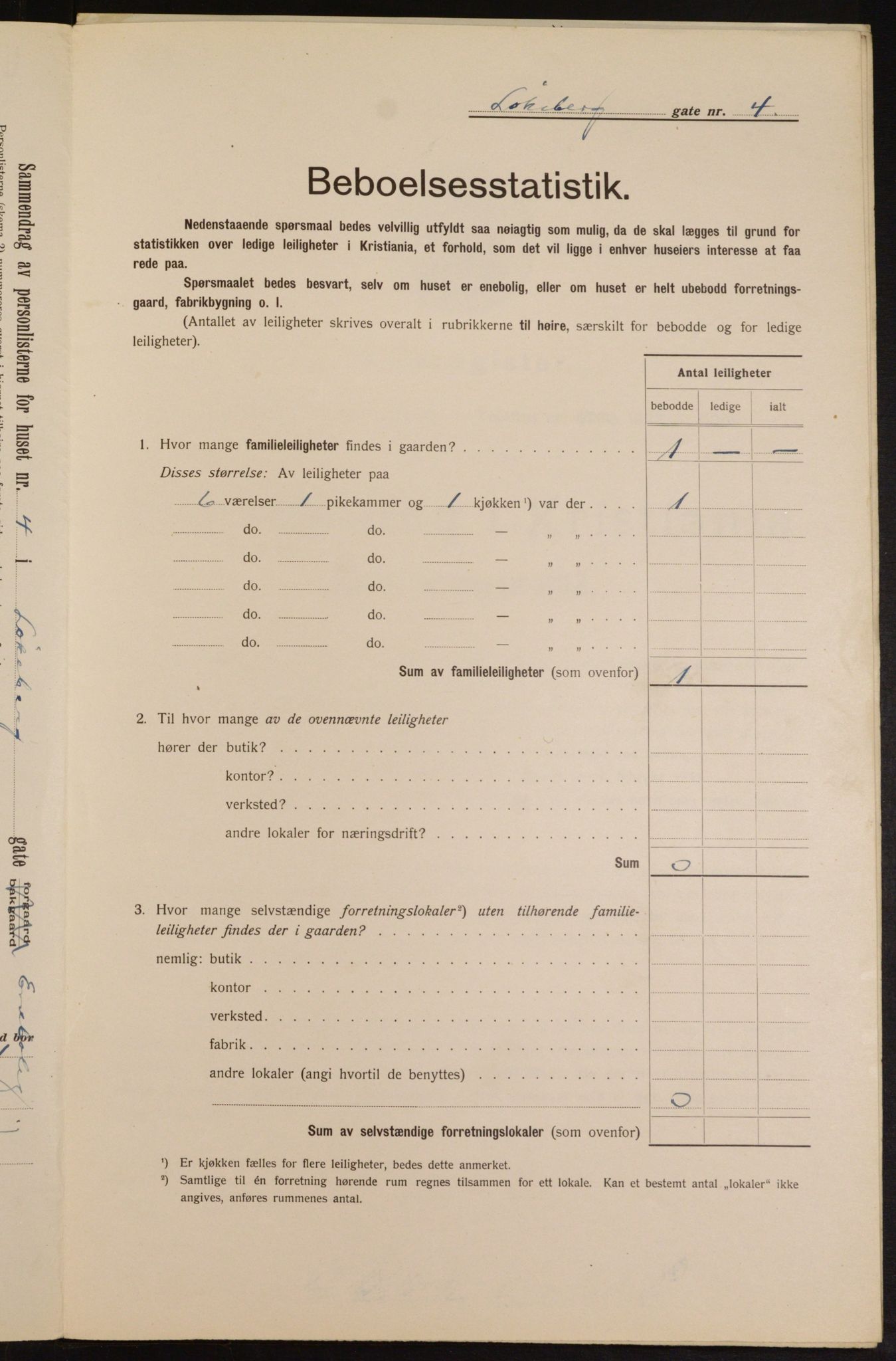 OBA, Municipal Census 1913 for Kristiania, 1913, p. 58355